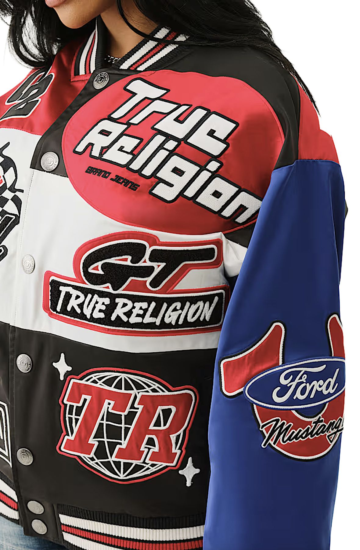 TRUE RELIGION Ford X True Religion Oversized Bomber Jacket 209402C