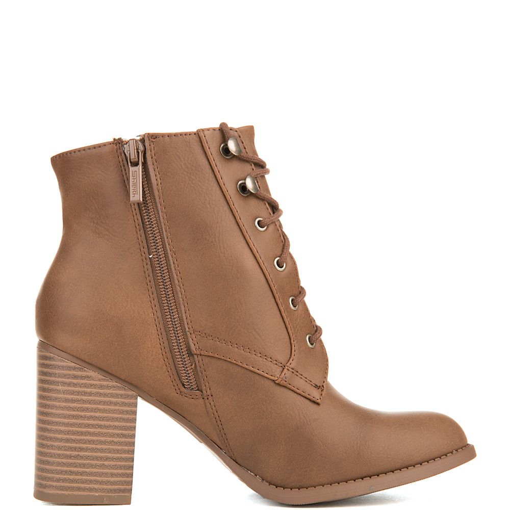 SHIEKH Women's B-LS2951 Low-Heel Ankle Boot FD B-LS2951/BROWN - Shiekh