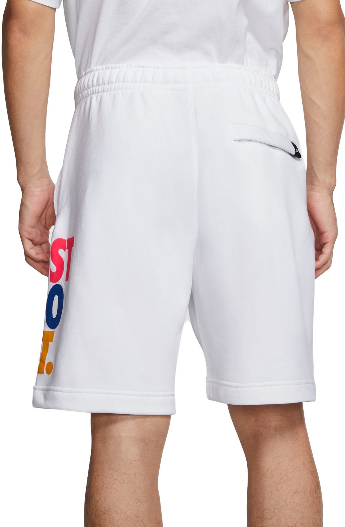 fleece shorts white