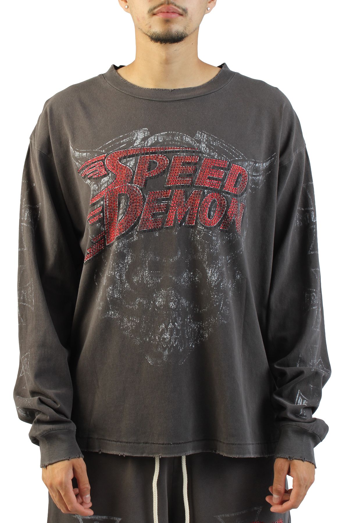ROLLING LOUD Speed Demon Long Sleeve T-Shirt RLSS26-LS-010-WBLK