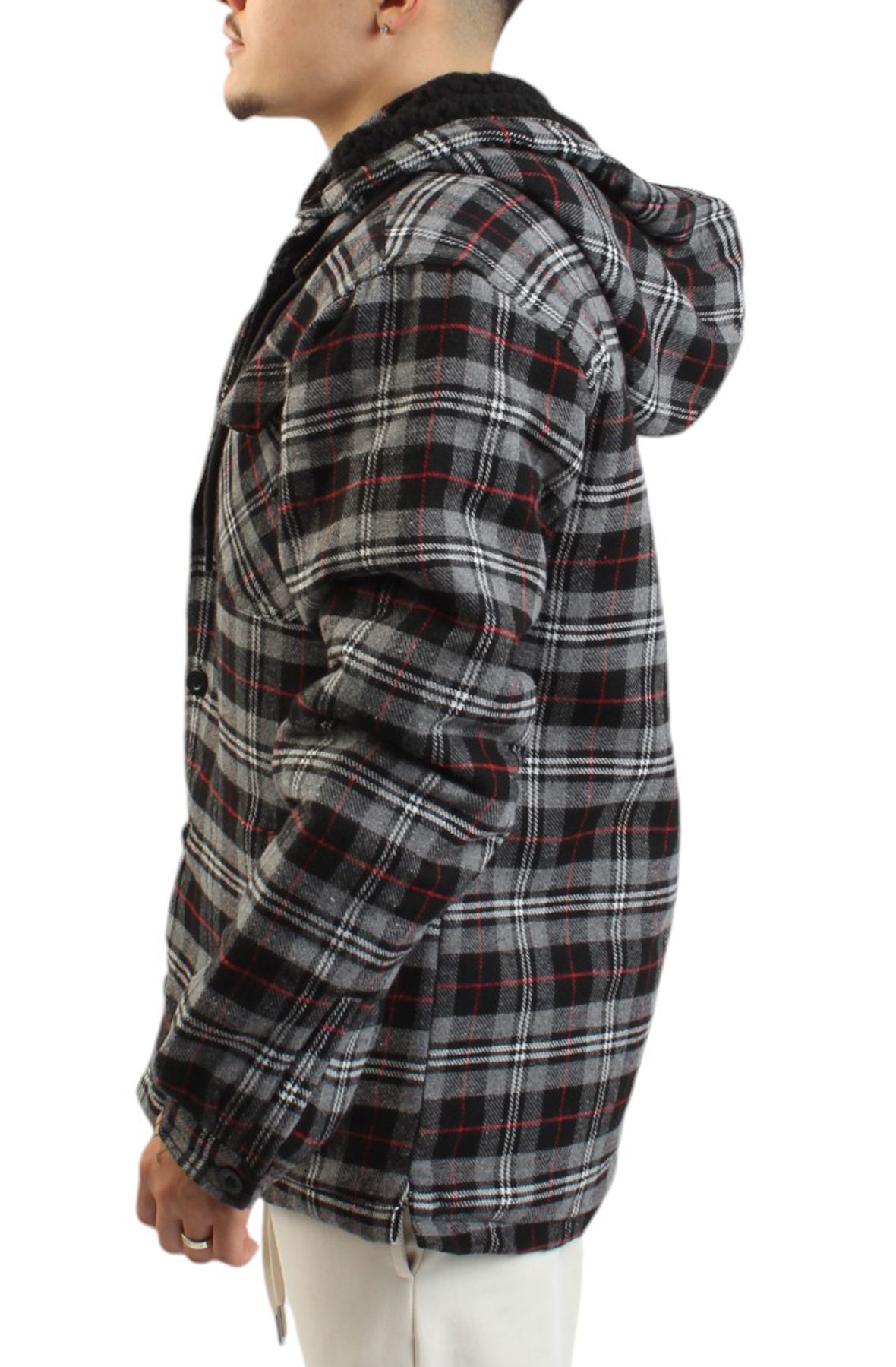 SHIEKH Ultra Heavy Flannel SHK-ATXHOODSHIRT-BLK - Shiekh SHIEKH Ultra Heavy Flannel SHK-ATXHOODSHIRT-BLK - Shiekh