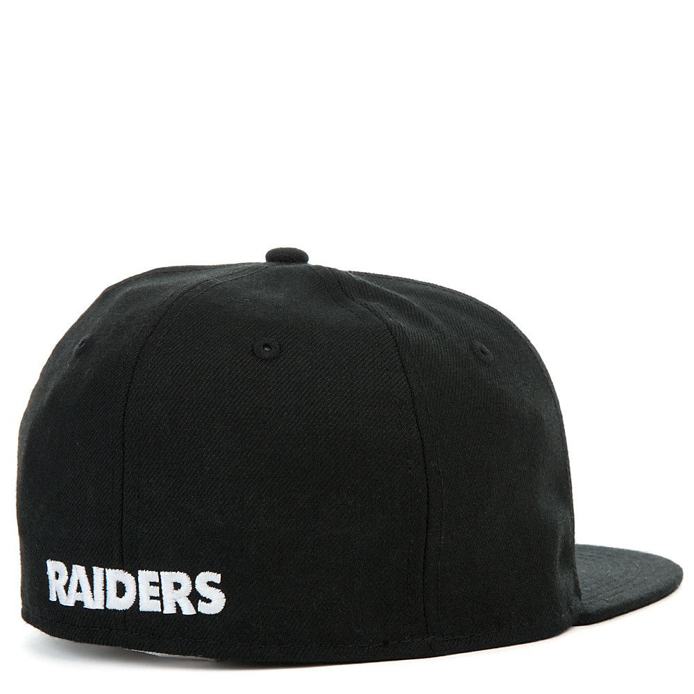 NEW ERA CAPS 5950 Oakland Raiders Black Tea Hat 70403873 Shiekh