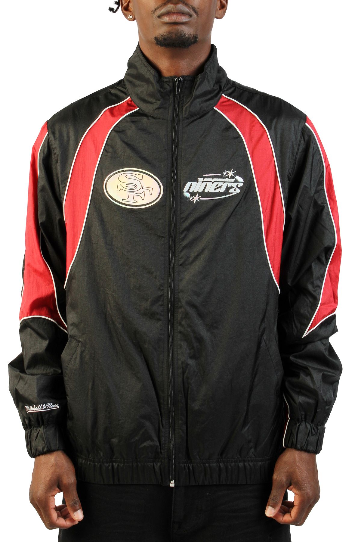 MITCHELL AND NESS 49ers Track Jacket ZF17790-SF4BLCK - Shiekh