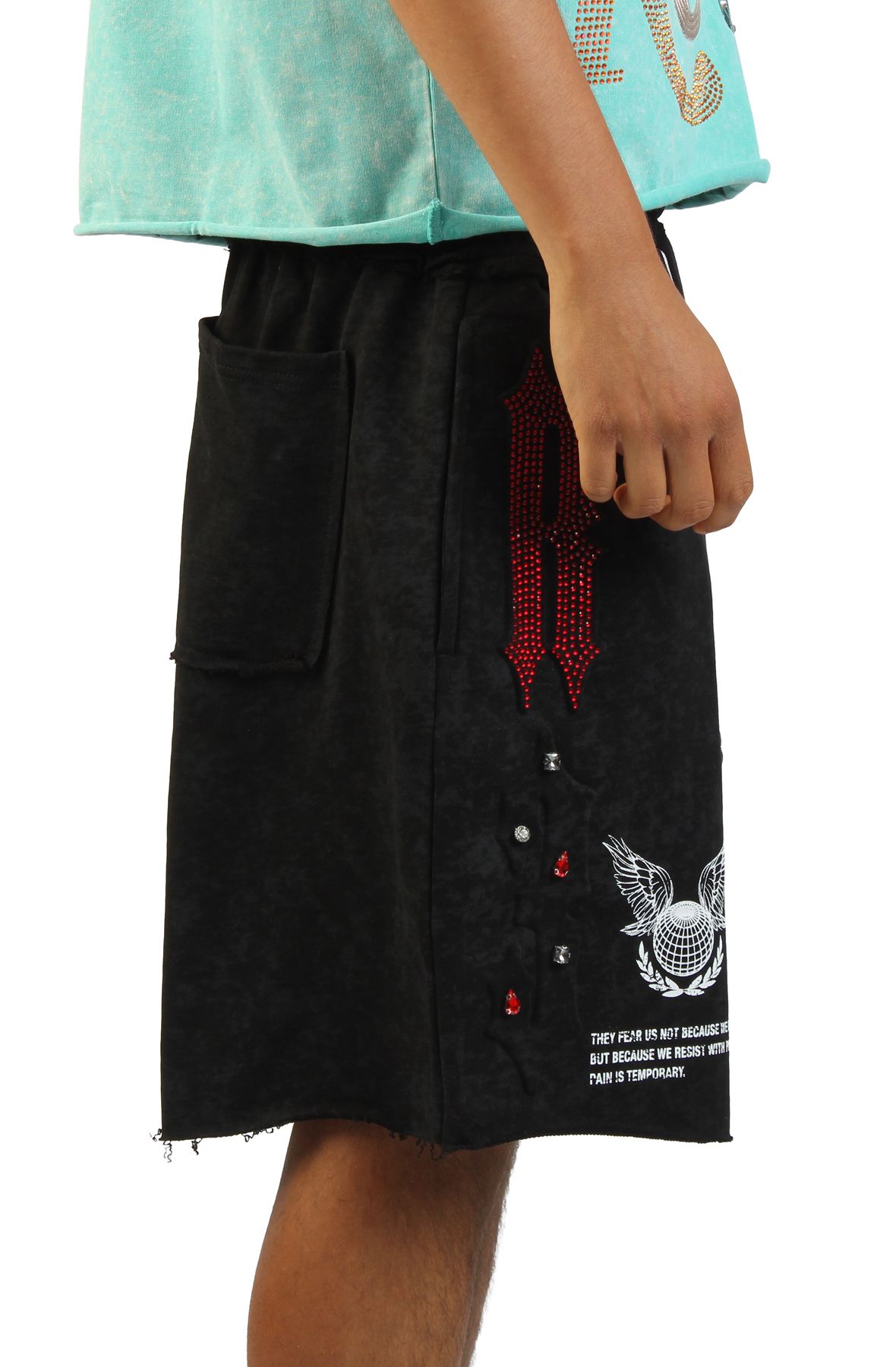 REBEL MINDS Multiverse Shorts 610-31917BLK - Shiekh