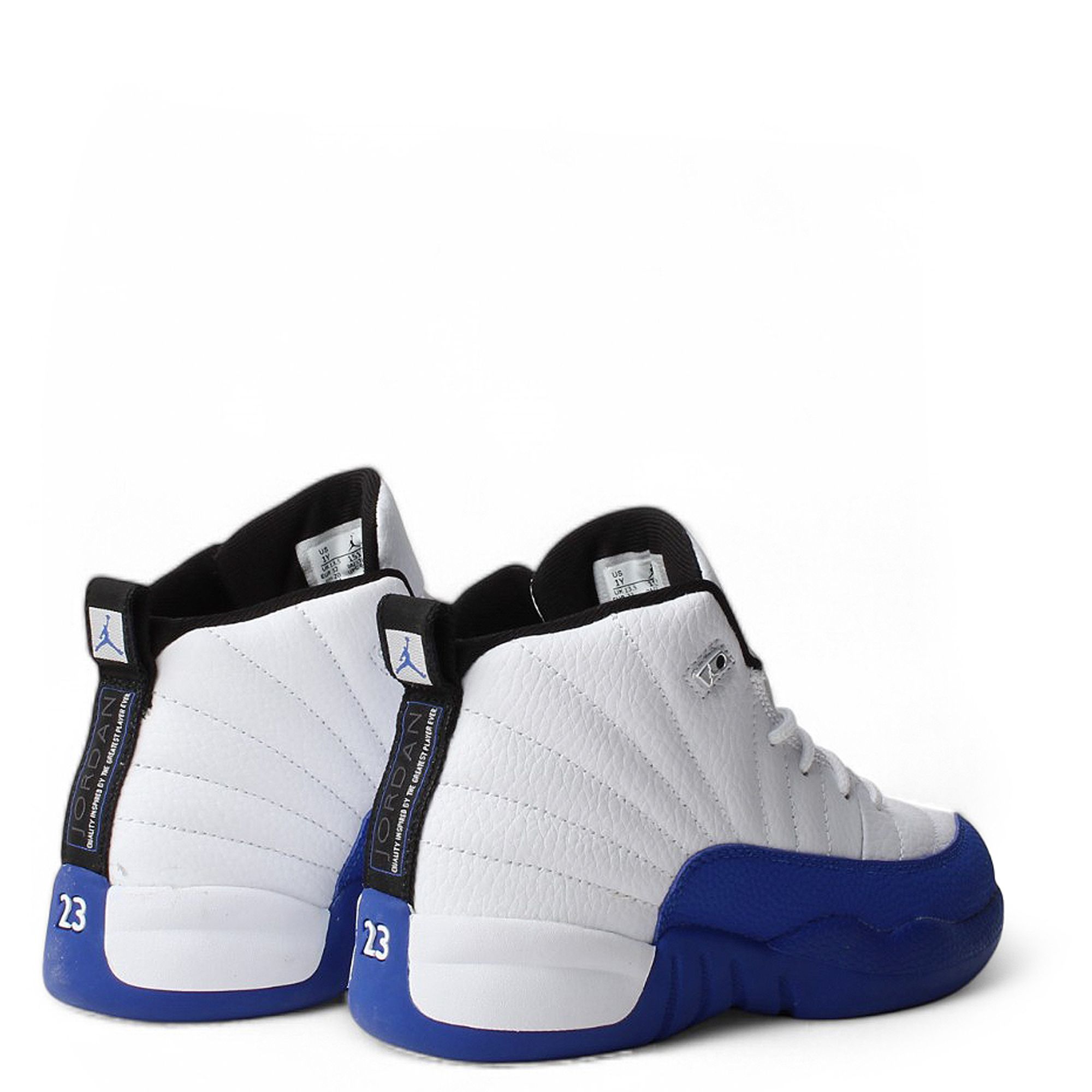 Jordan 12 navy blue and white online