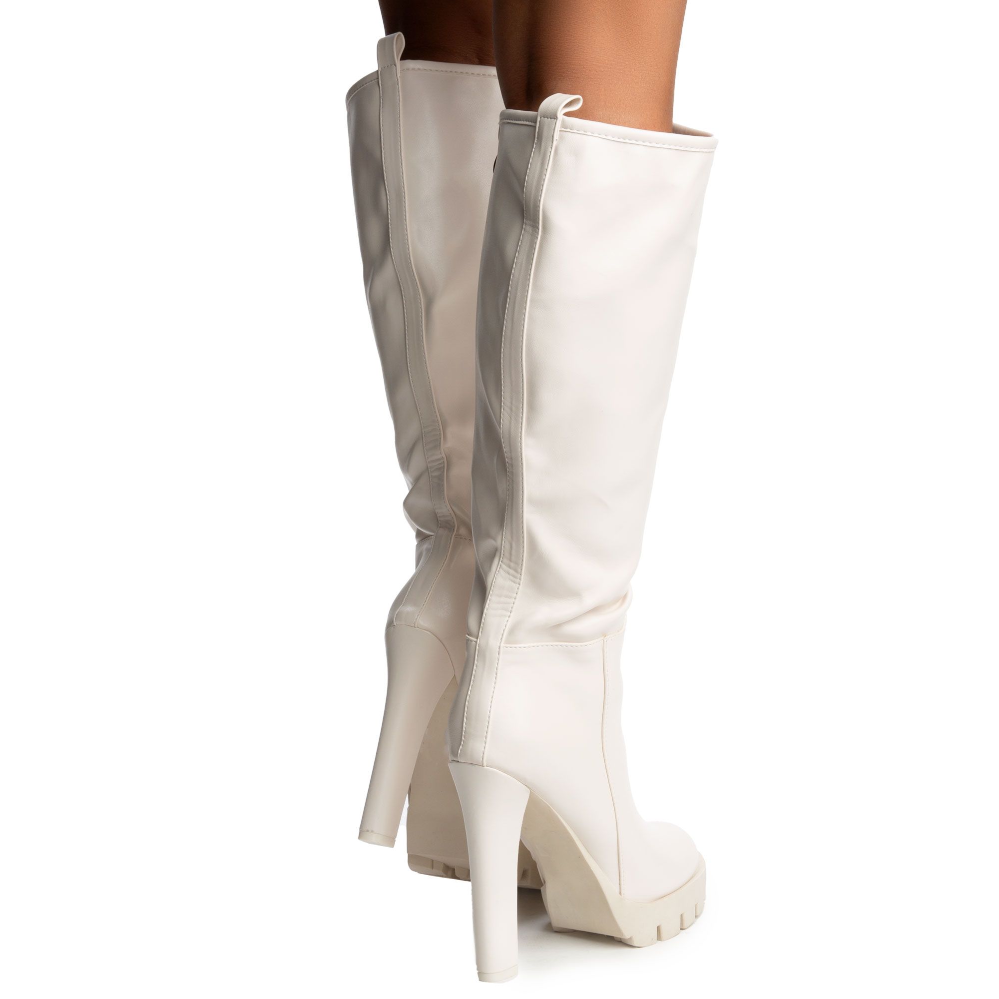 LEMONADE Faithful Chunky Platform Heel Boots FAITHFULCRM Shiekh