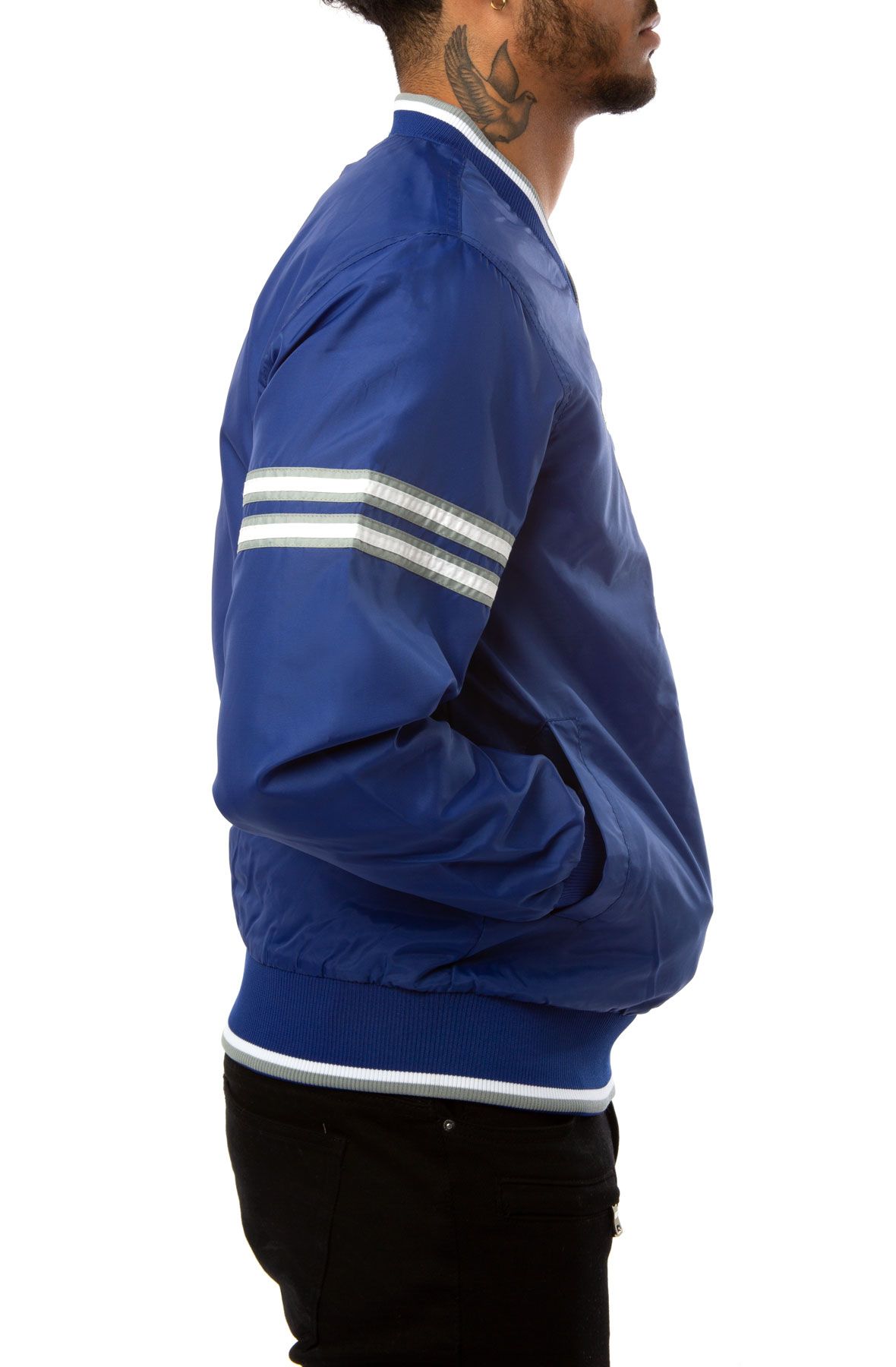 STARTER Los Angeles Dodgers Nylon Pullover Jacket LS950055LAD - Shiekh