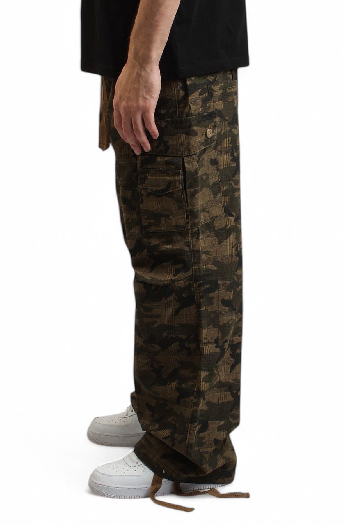 HIGH CALIBER Camberton Baggy Cargo Pants C14054-PCAMO - Shiekh