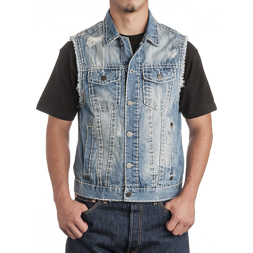 BRIAN BROTHERS INC. Denim Vest 91217V - Shiekh