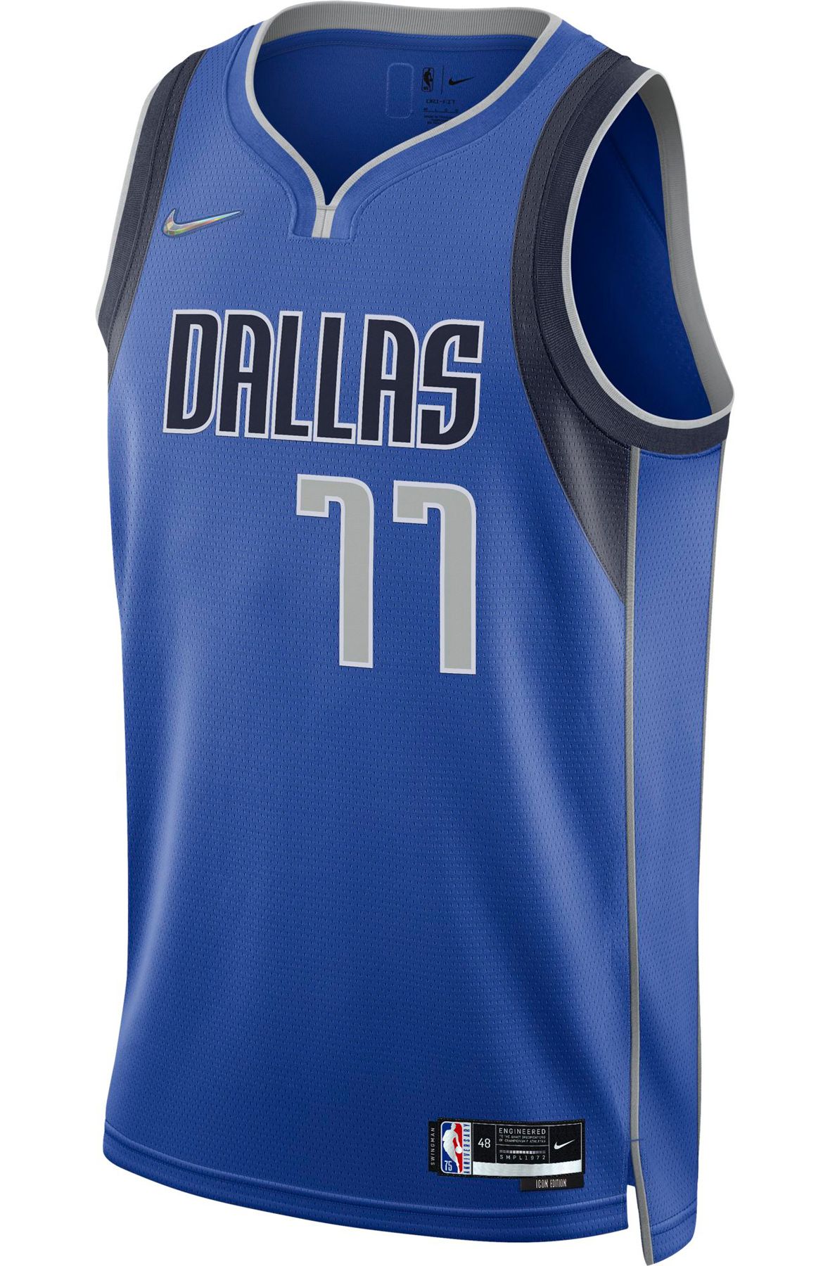 Nike Men's Luka Doncic Blue Dallas Mavericks 2021/22 Diamond Swingman Jersey - Icon Edition - Blue