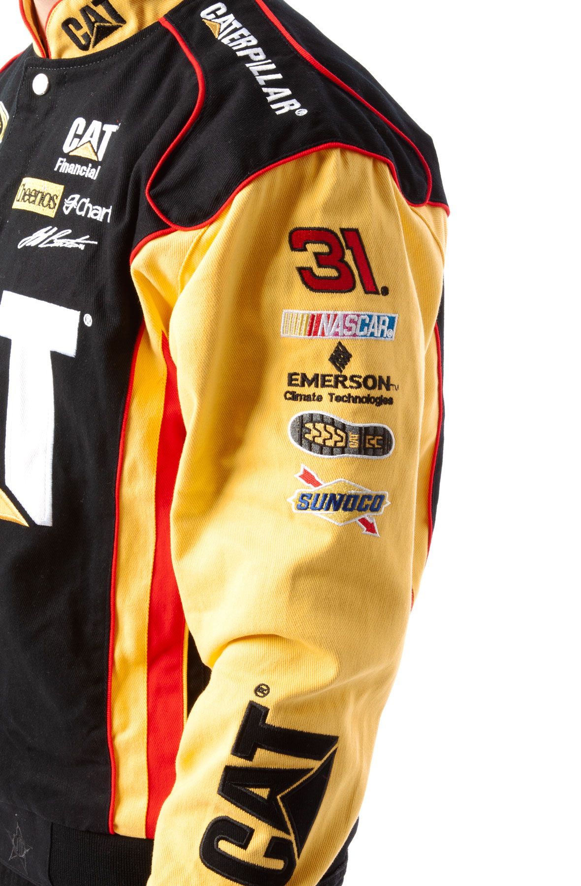 JH DESIGN CAT Jeff Burton Nascar Racing Jacket JB0303CT13YELLO Shiekh