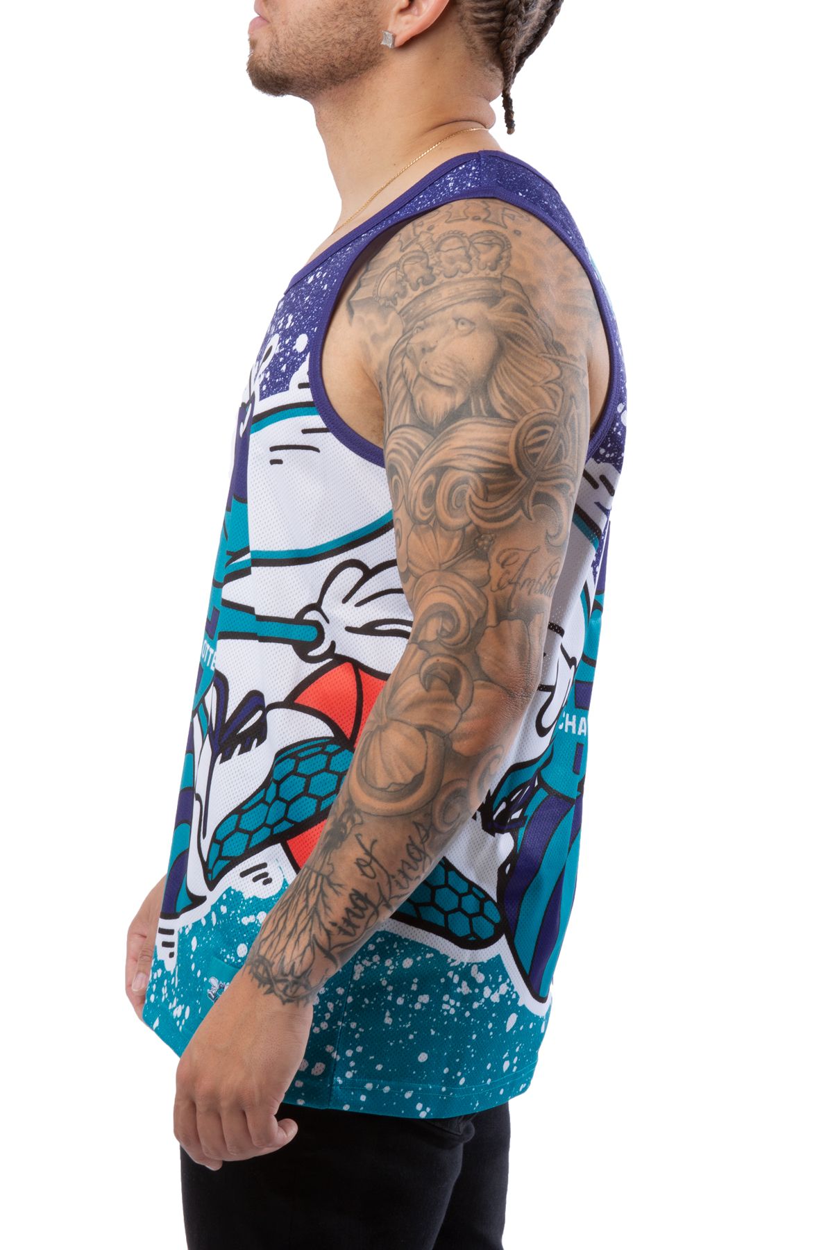 MITCHELL AND NESS Charlotte Hornets Jumbotron Sublimated Jersey MSTKAJ19070-CHOHRBL - Shiekh