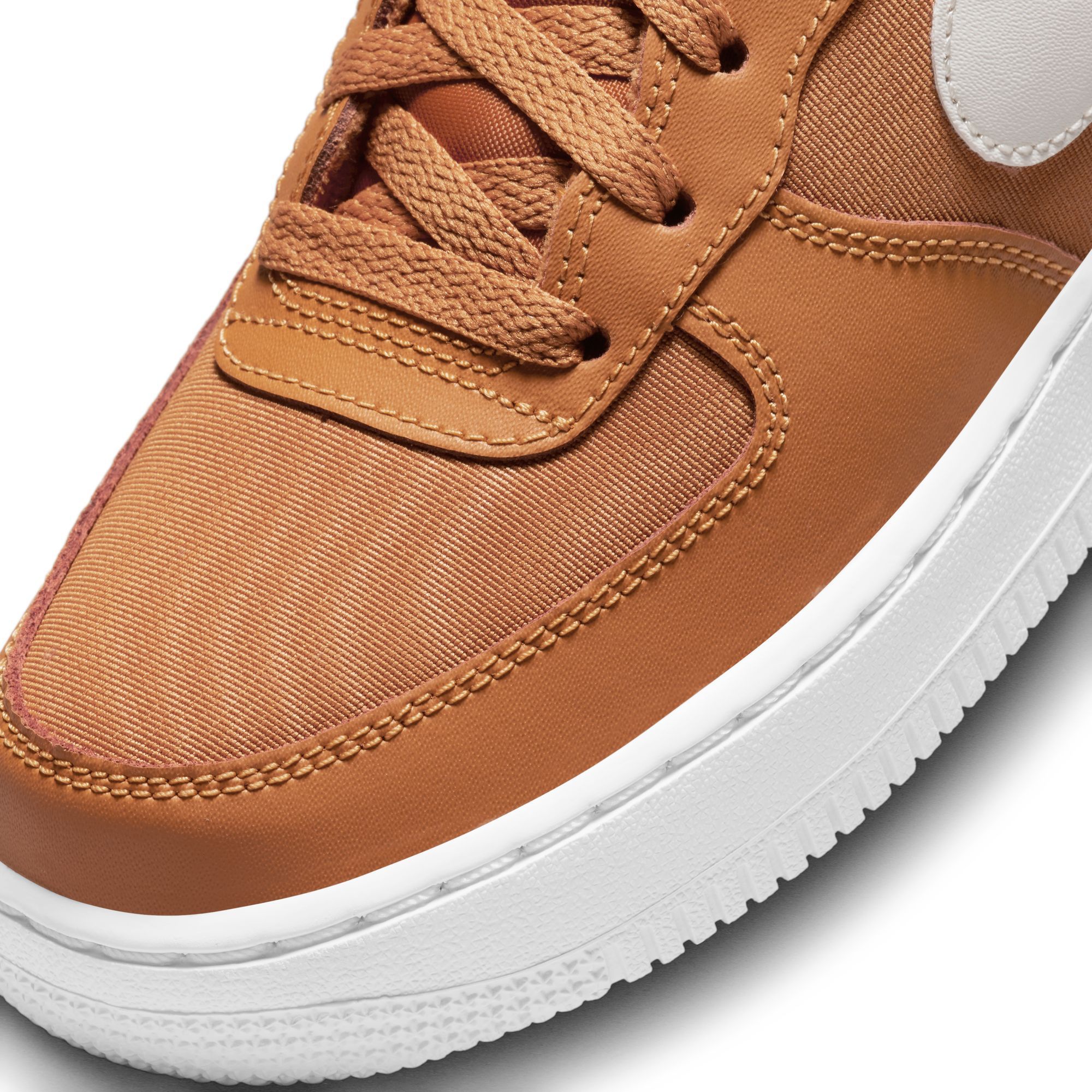 Nike Air Force 1 LV8 Style Big Kids' Shoes in Monarch/Gum Medium Brown, Size: 6.5Y | AR0735-800