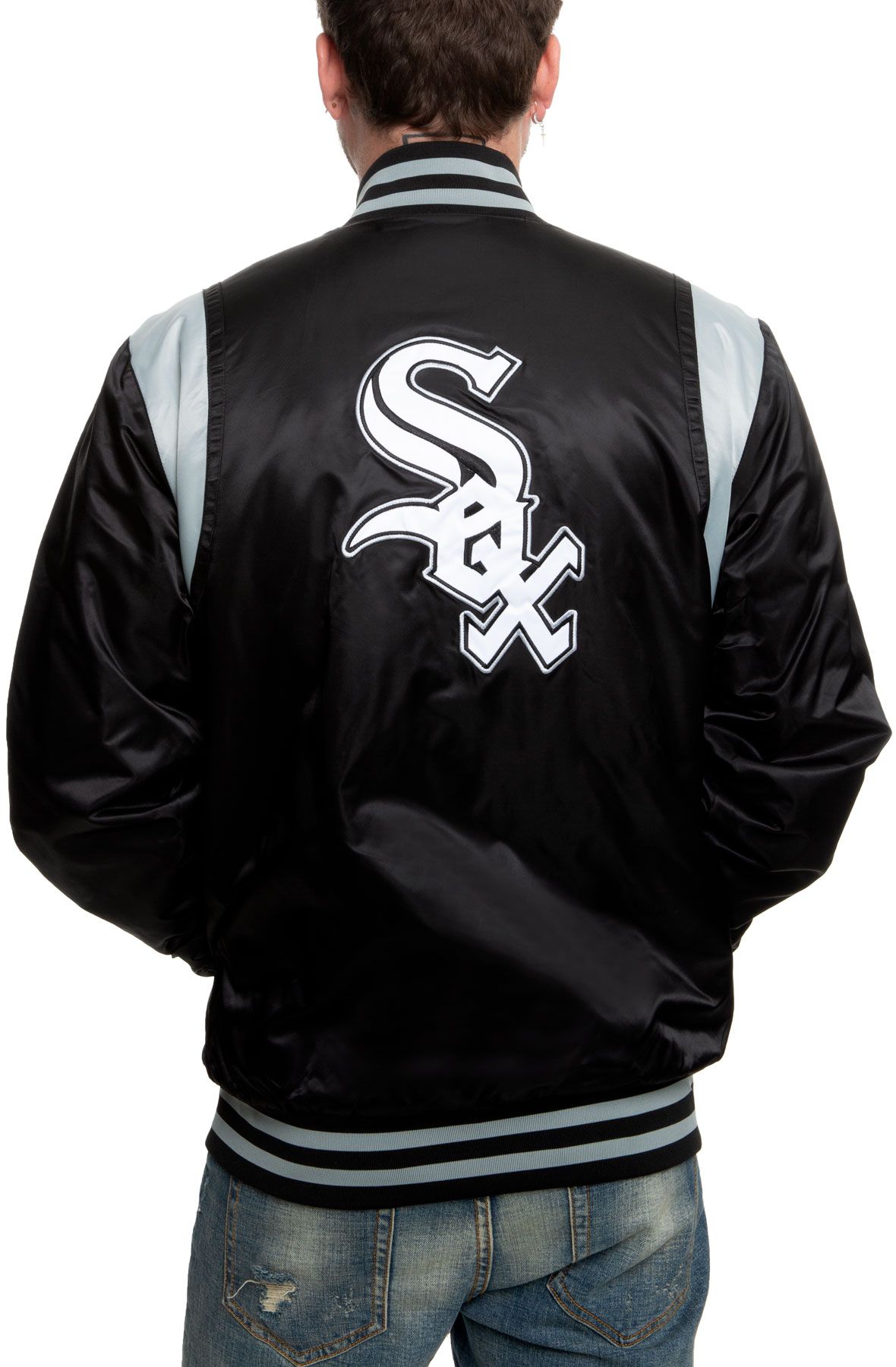 GIII/STARTER Shoe Palace Exclusive Chicago White Sox Mens Jacket (Black)