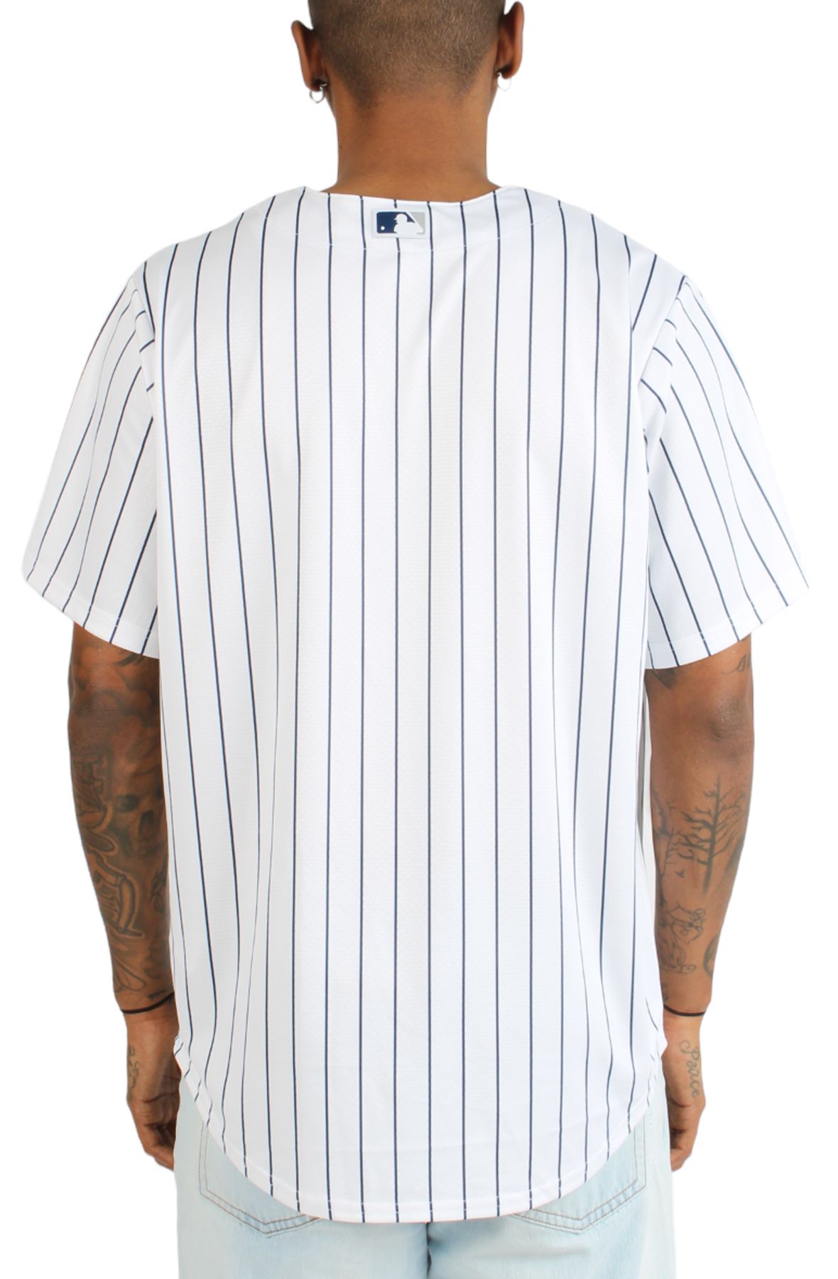 New York Yankees Jersey - By Majestic - Home White Pin Stripe - Mens Extra  Large