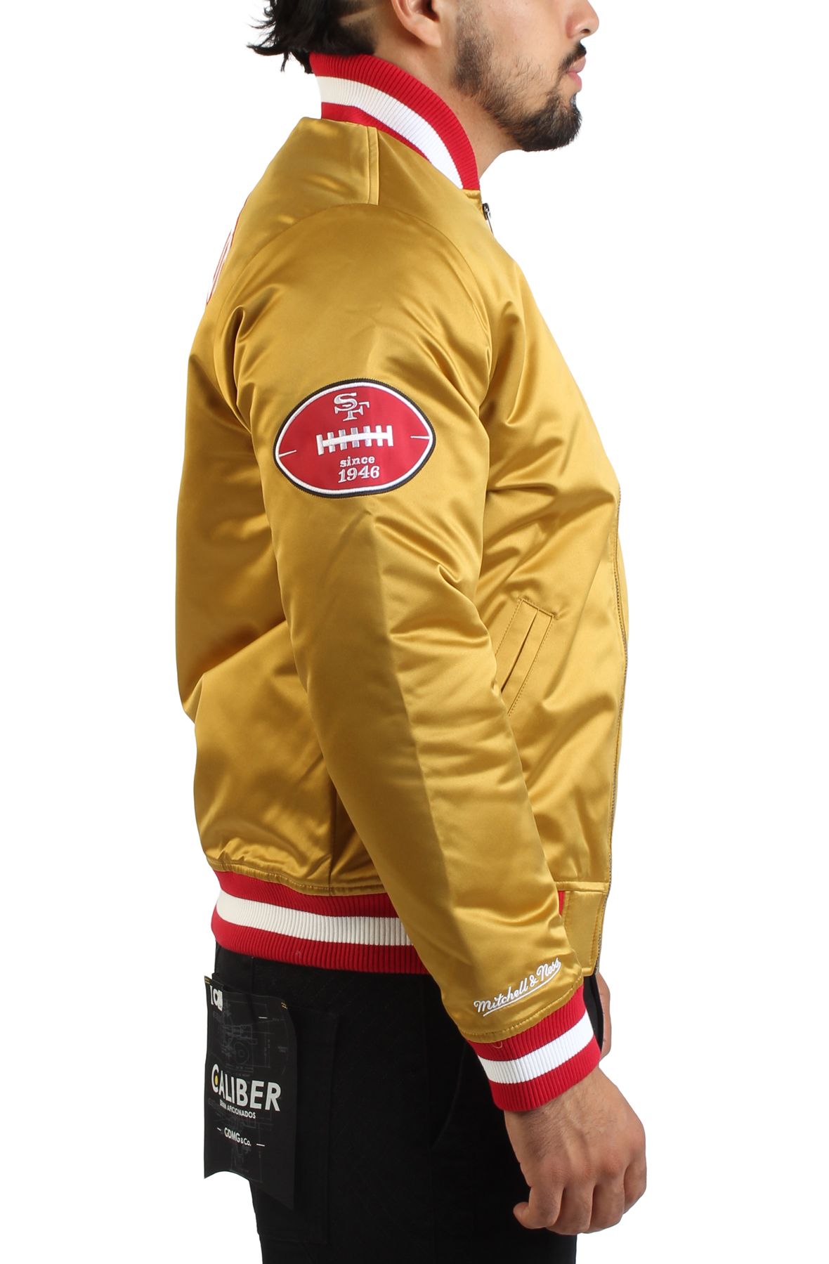 MITCHELL AND NESS NFL San Francisco 49ers Faithful Satin Jacket