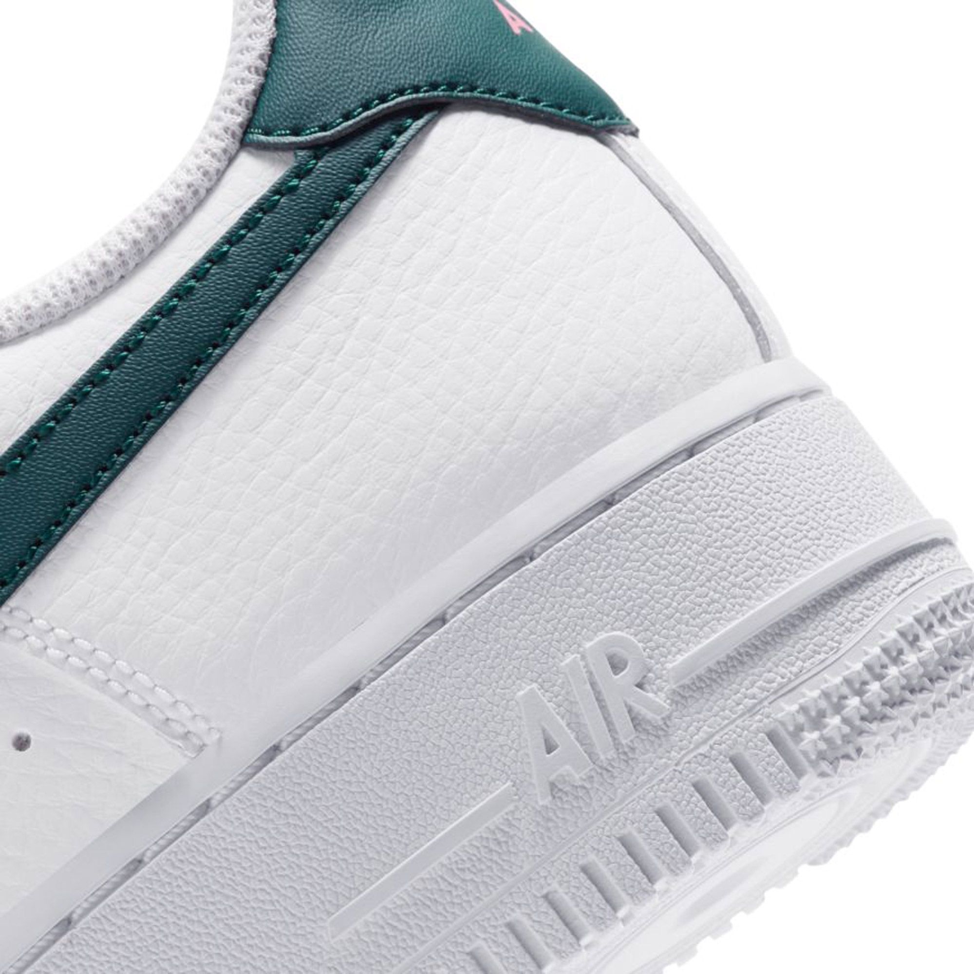 Nike Women's Air Force 1 '07 White/Dark Teal Green-Sunset Pulse-White -  315115-163