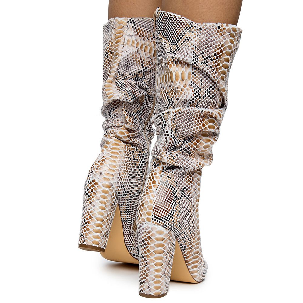 wide half calf boots