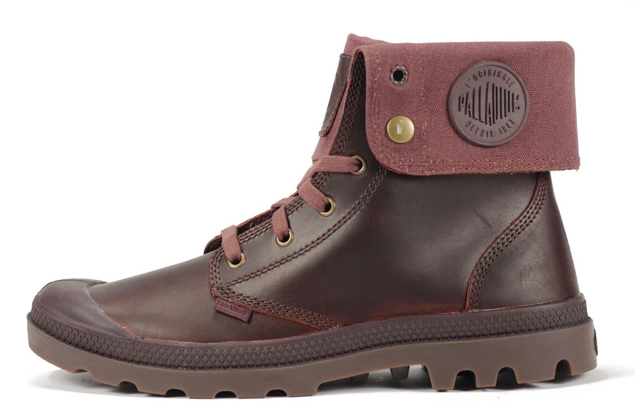 PALLADIUM Palladium for Men: Baggy Leather Russet Gum Boots