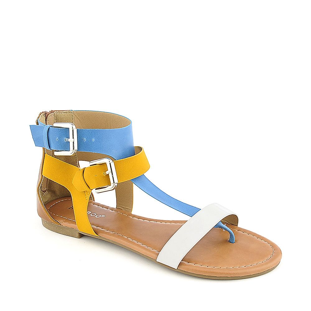 Fashionable Thong Sandals For Women, Multi Strap Flat Sandals