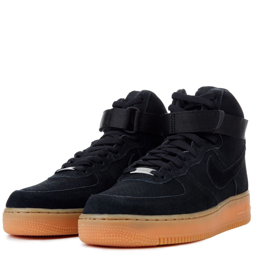 air force 1 high top black gum bottom