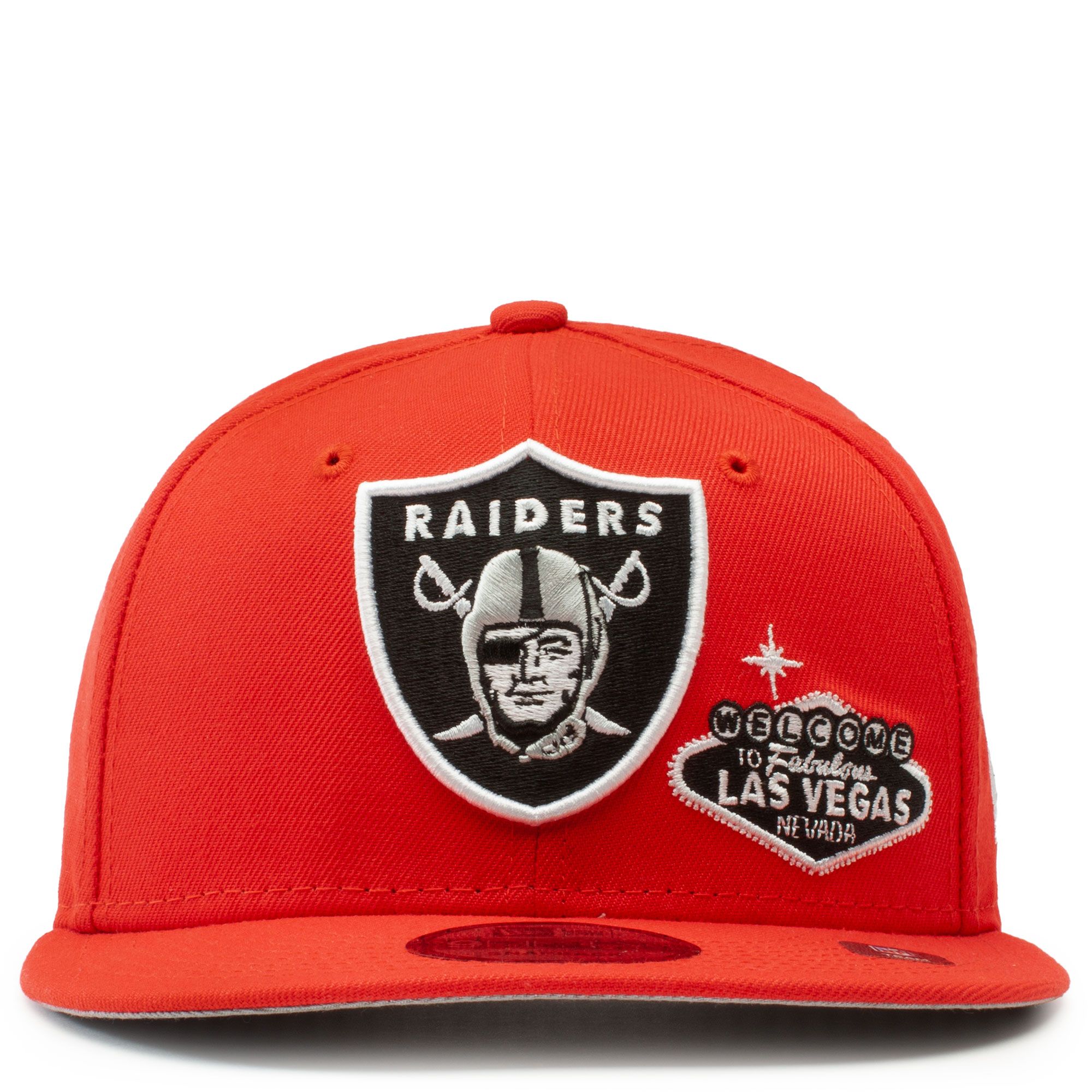 New Era Las Vegas Raiders SnapBack Hat Red With Matte Black Logo