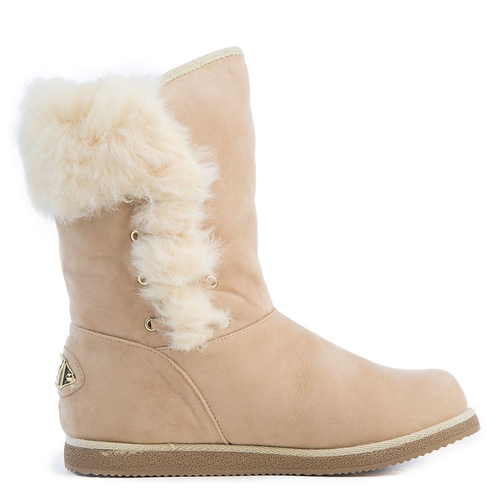 SHIEKH Women's Fur Boot Urban Fur URBAN FUR/NUDE Shiekh