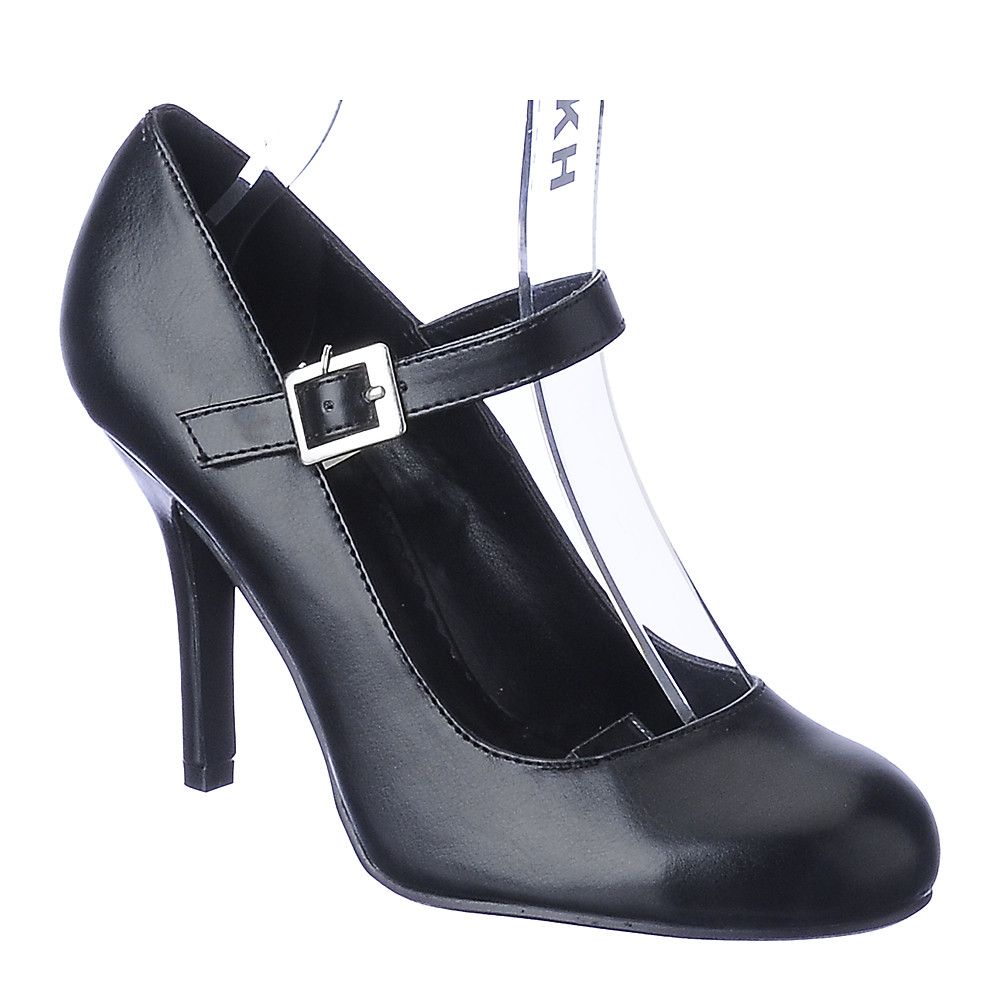 SHIEKH Women's KoppaH Low Heel Dress Shoe FD KOPPAH/BLK PU Shiekh