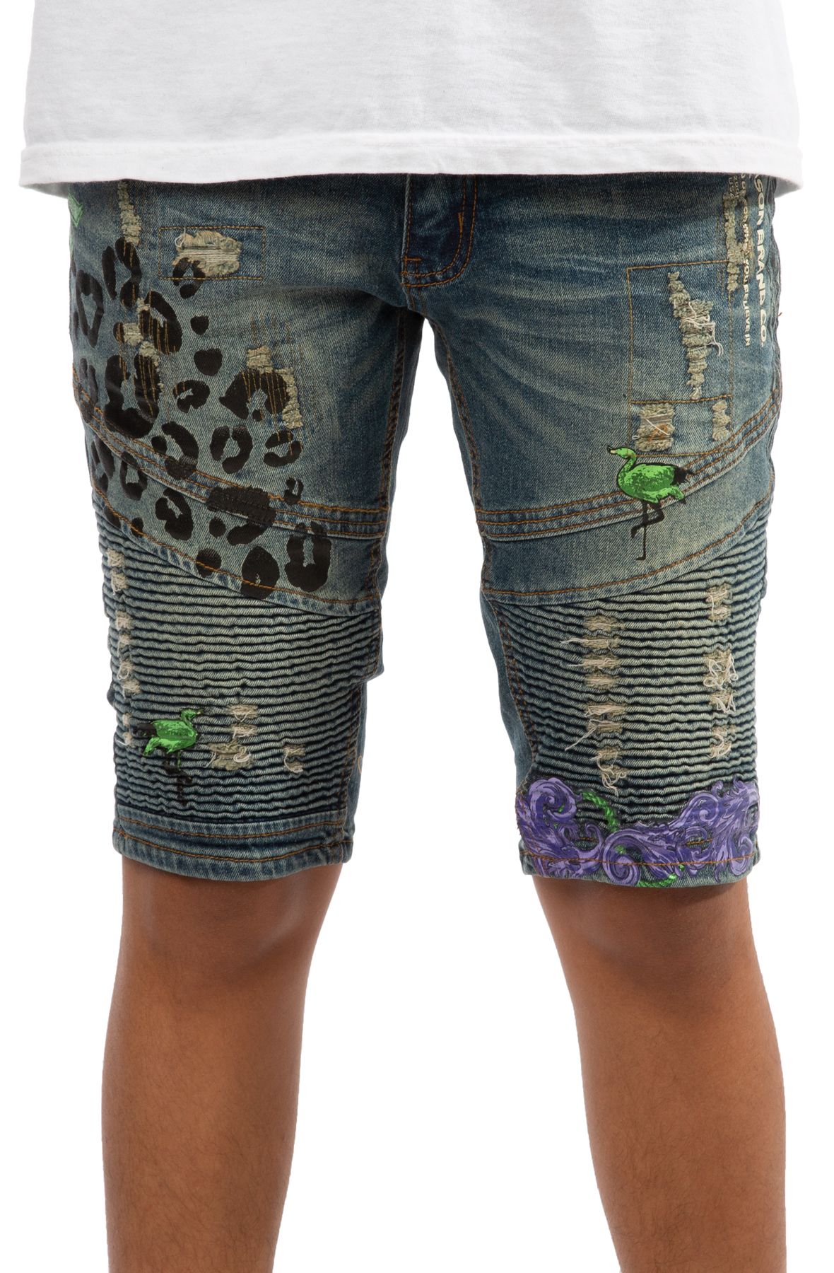 stone wash jean shorts mens