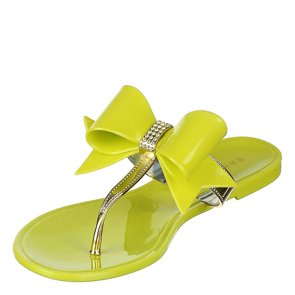 BAMBOO Claire-28 Thong Sandal JPM CLAIRE-28/LIME - Shiekh