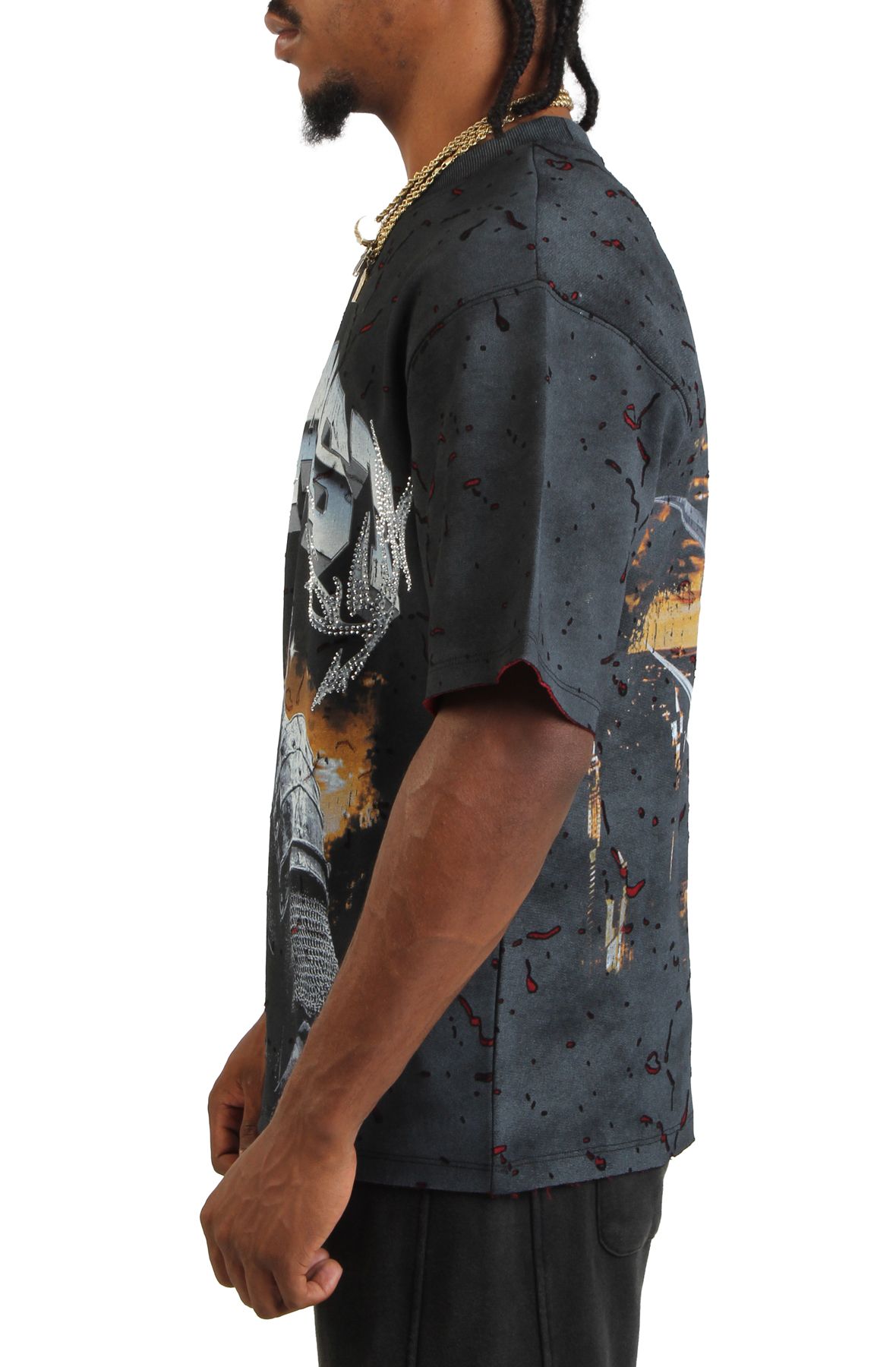 Urban Backwoods Mutant Mask II T-Shirt Uomo - Maglietta Premium Heavy Cotone Regular Fit