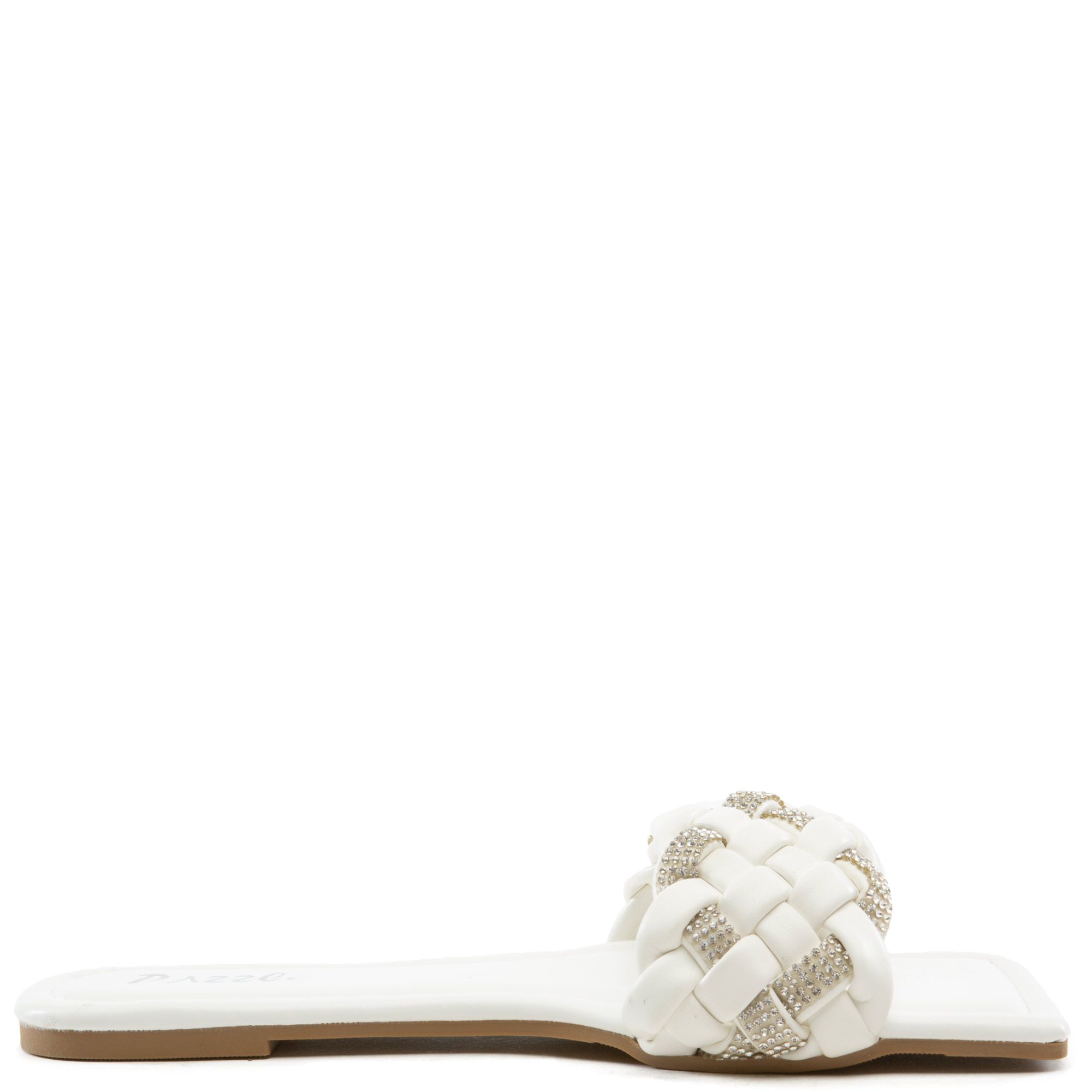 SHIEKH Frenzy-03 Squared Toe Sandals FRENZY-03-WHT - Shiekh