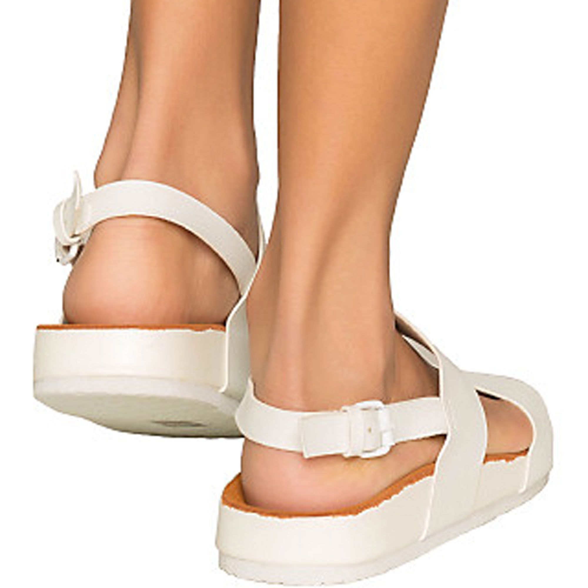 sling back shoes white
