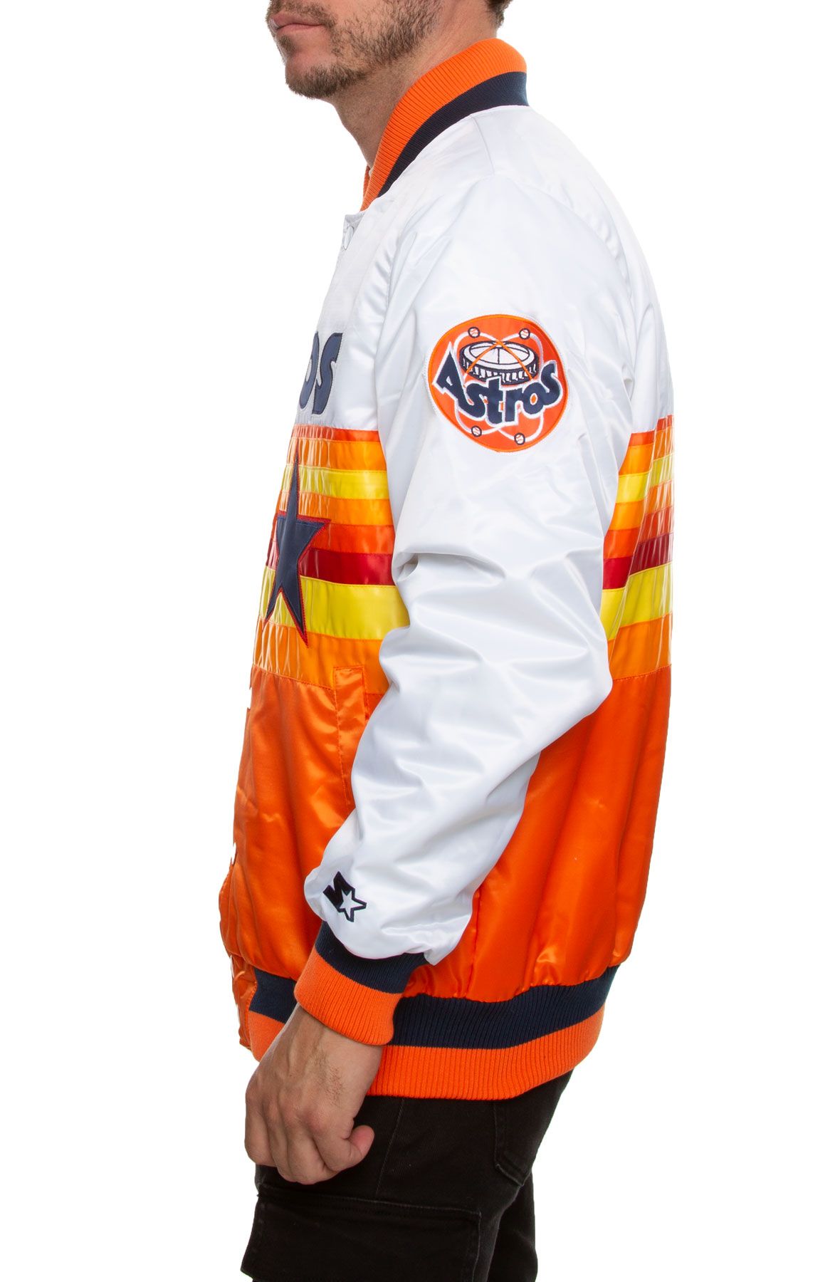 Starter Shoe Palace Exclusive Houston Astros Mens Jacket White  LS87W666-HAS-WHT