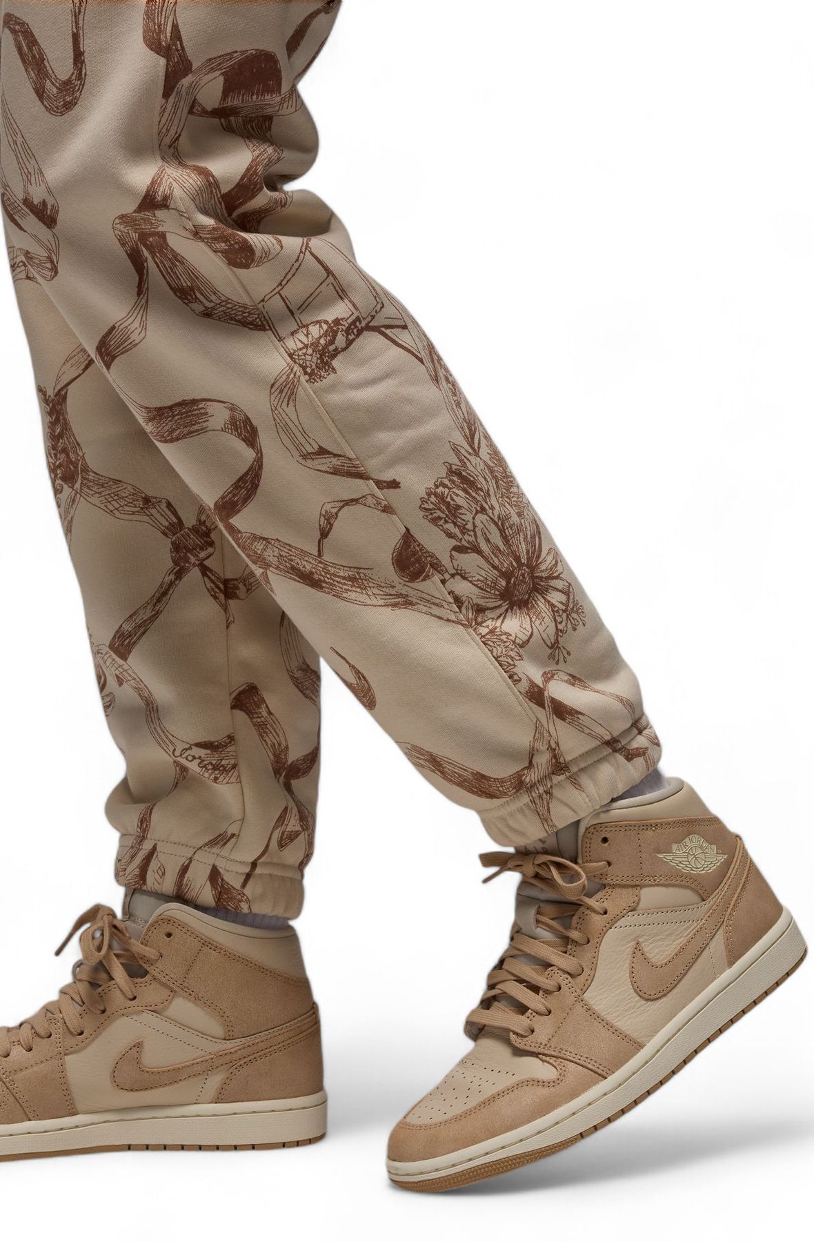JORDAN Brooklyn Fleece Printed Pants HF0443 203 - Shiekh