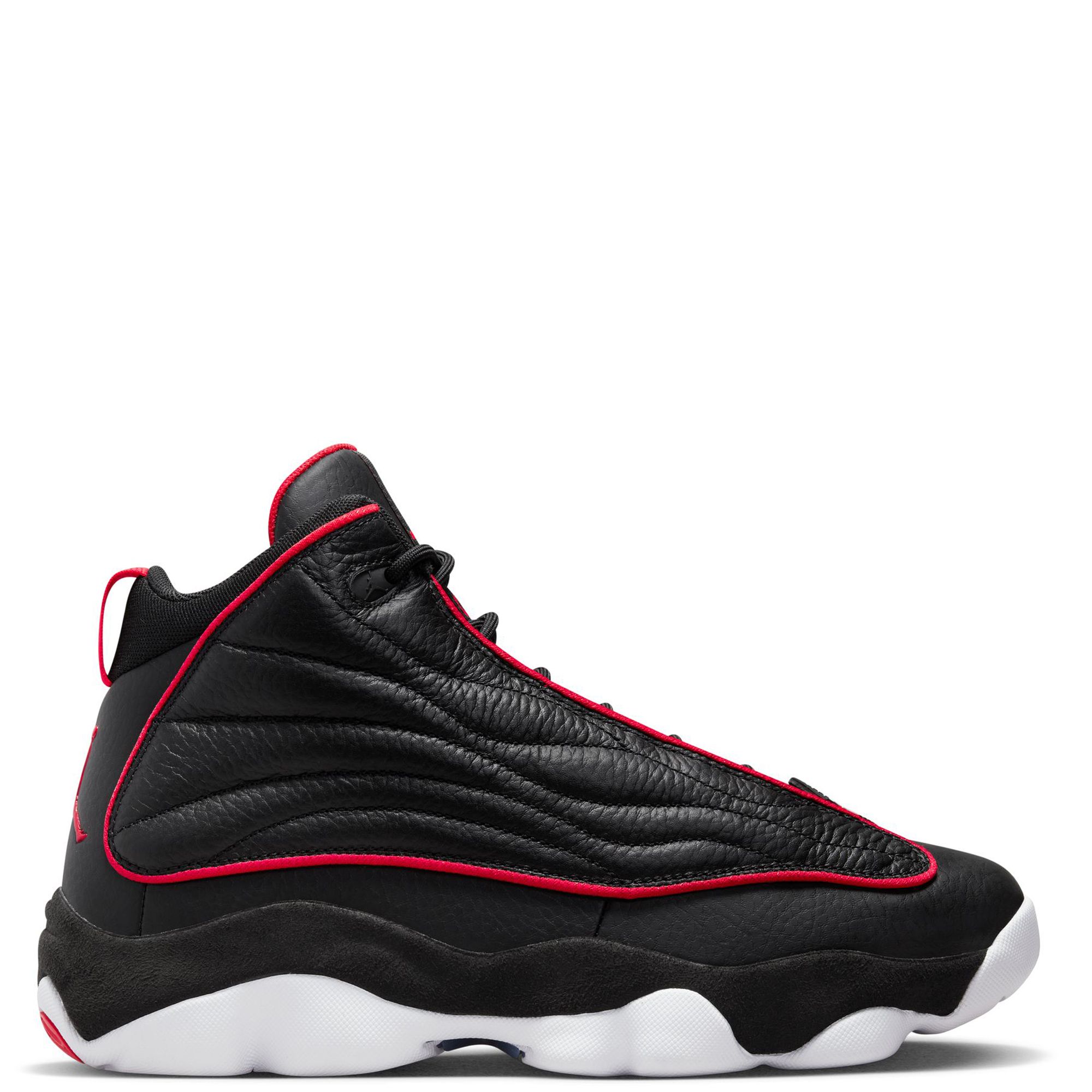 jordan pro strong black university red