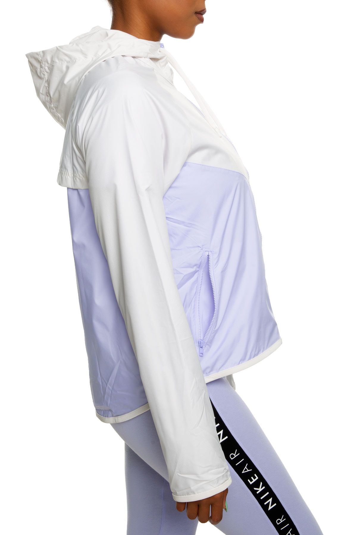 purple and white nike windbreaker
