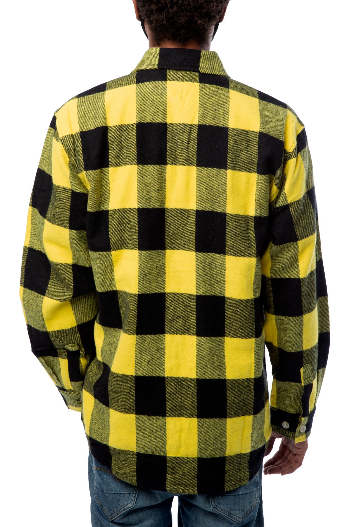 Rothco Heavyweight Plaid Flannel Shirt 4649 Yellow Shiekh 