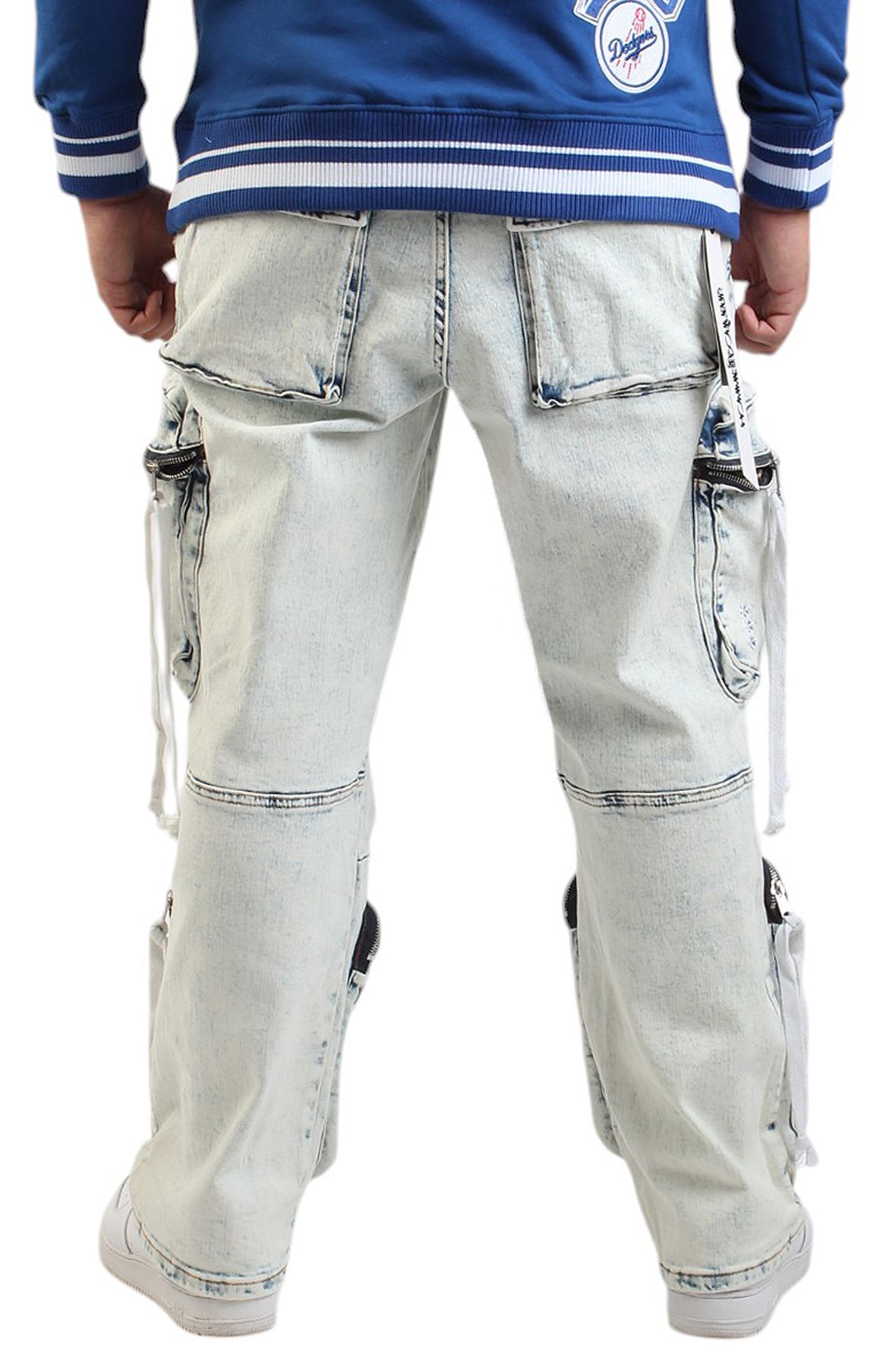 HUDSON BAGGY 3D POCKET JEAN 542-ICE - Shiekh