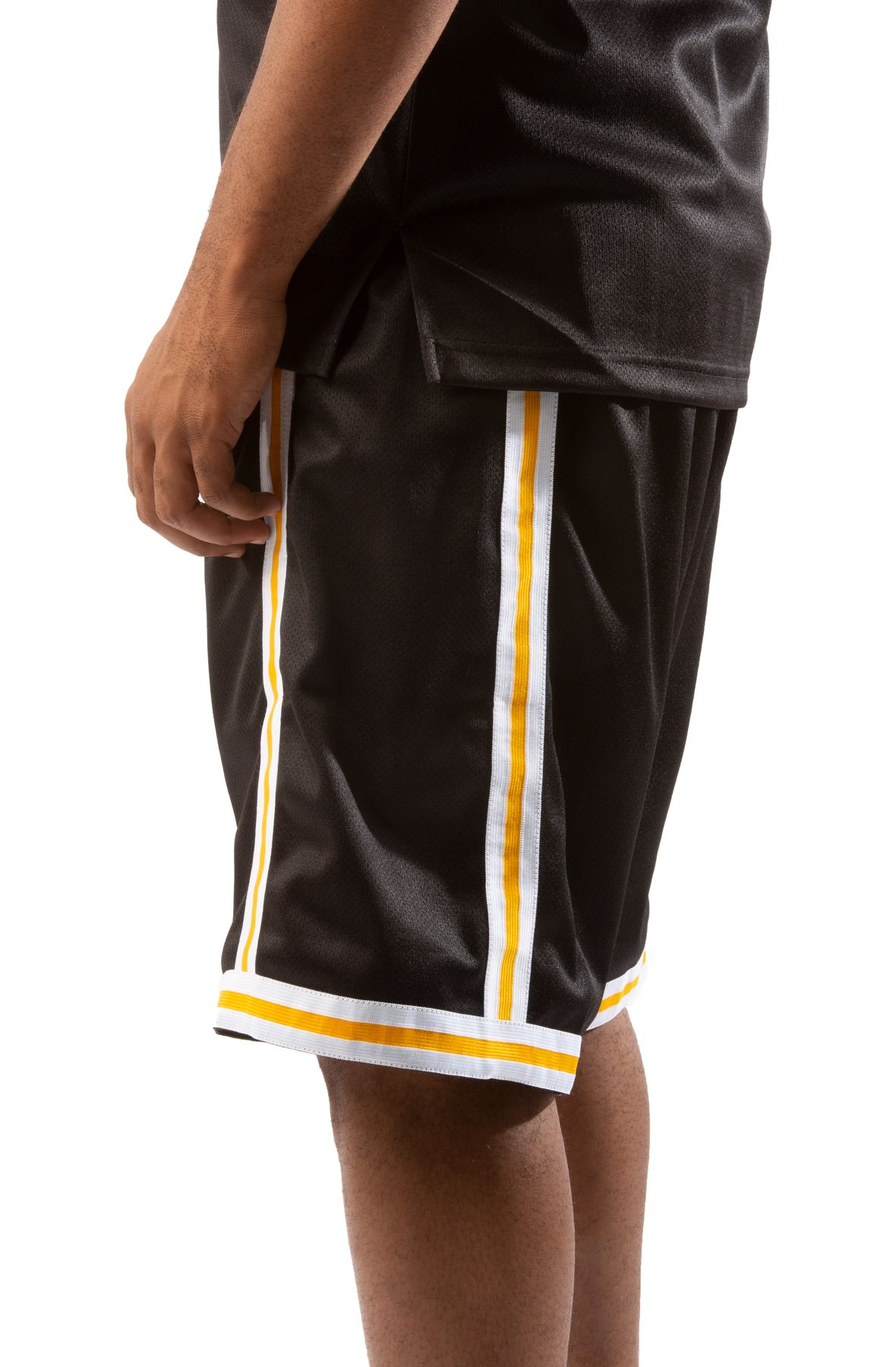 Men's Black Lake Superior State Lakers Pocketed Shorts