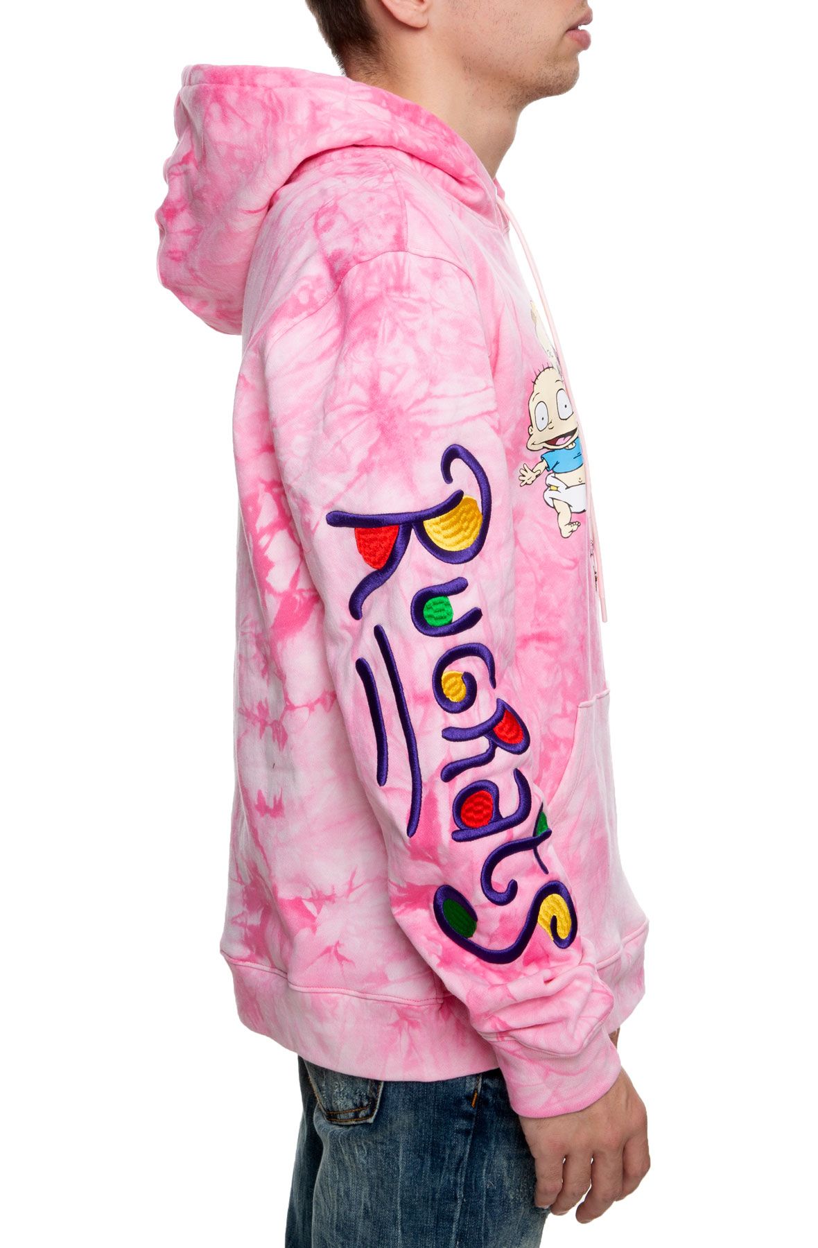 Shop MEMBERS ONLY Rugrats Tie Dye Denim Jacket MNL180101-PNK pink