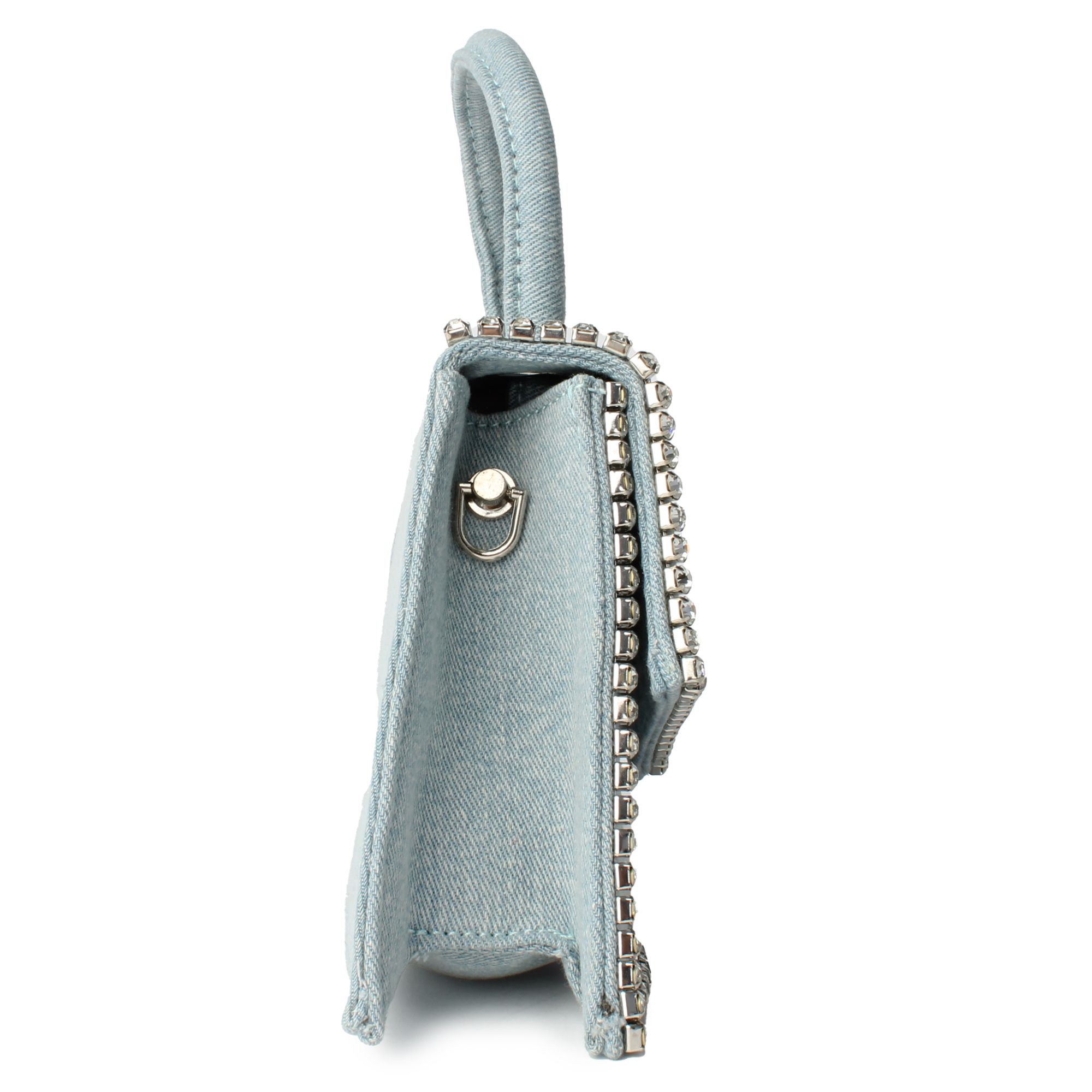 DENIM RHINESTONE PURSE HPC5789-LBL