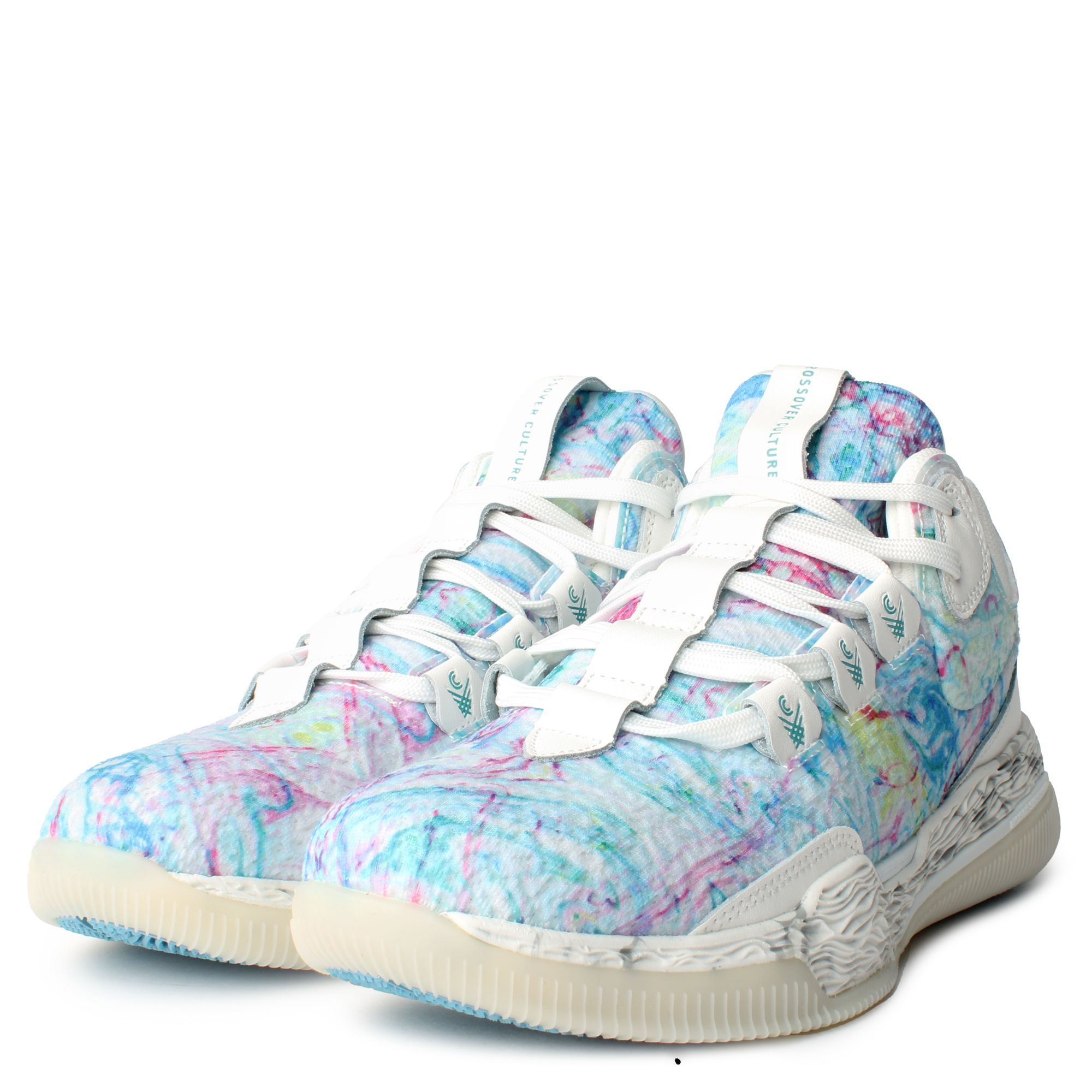Scarpe Basket CROSSOVER CULTURE Sniper - Pelle Pieno Fiore Con Rete Aria