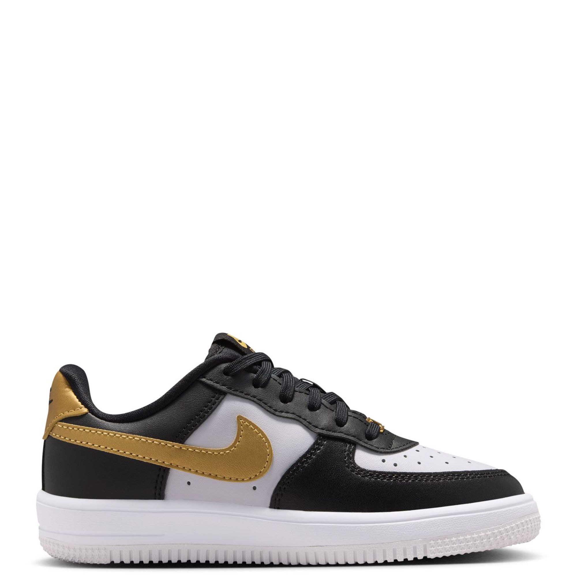 NIKE AIR Force one Blk/White/Gold Gently used 11.5 Air Force 1  main image 2