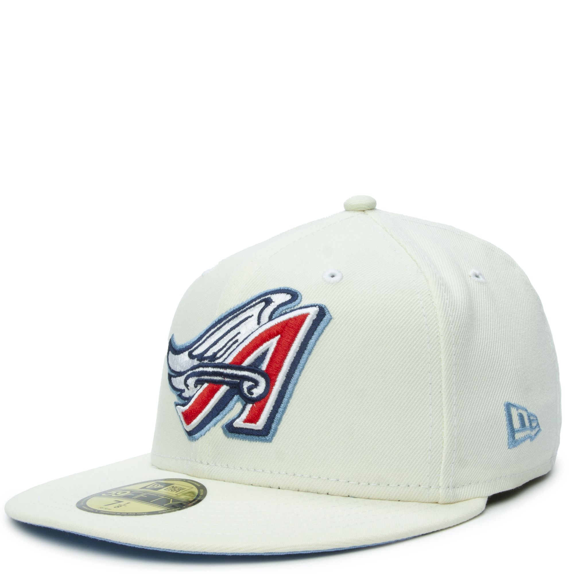New Era White/Pink Los Angeles Angels Chrome Rogue 59FIFTY Fitted Hat