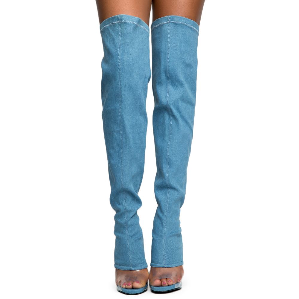cape robbin denim boots