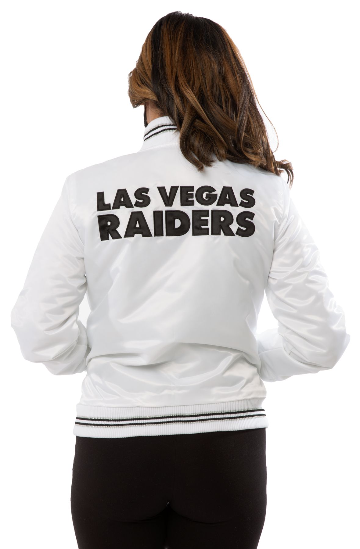 STARTER Las Vegas Raiders Left Chest Shield Jacket LS000652 RAD - Shiekh