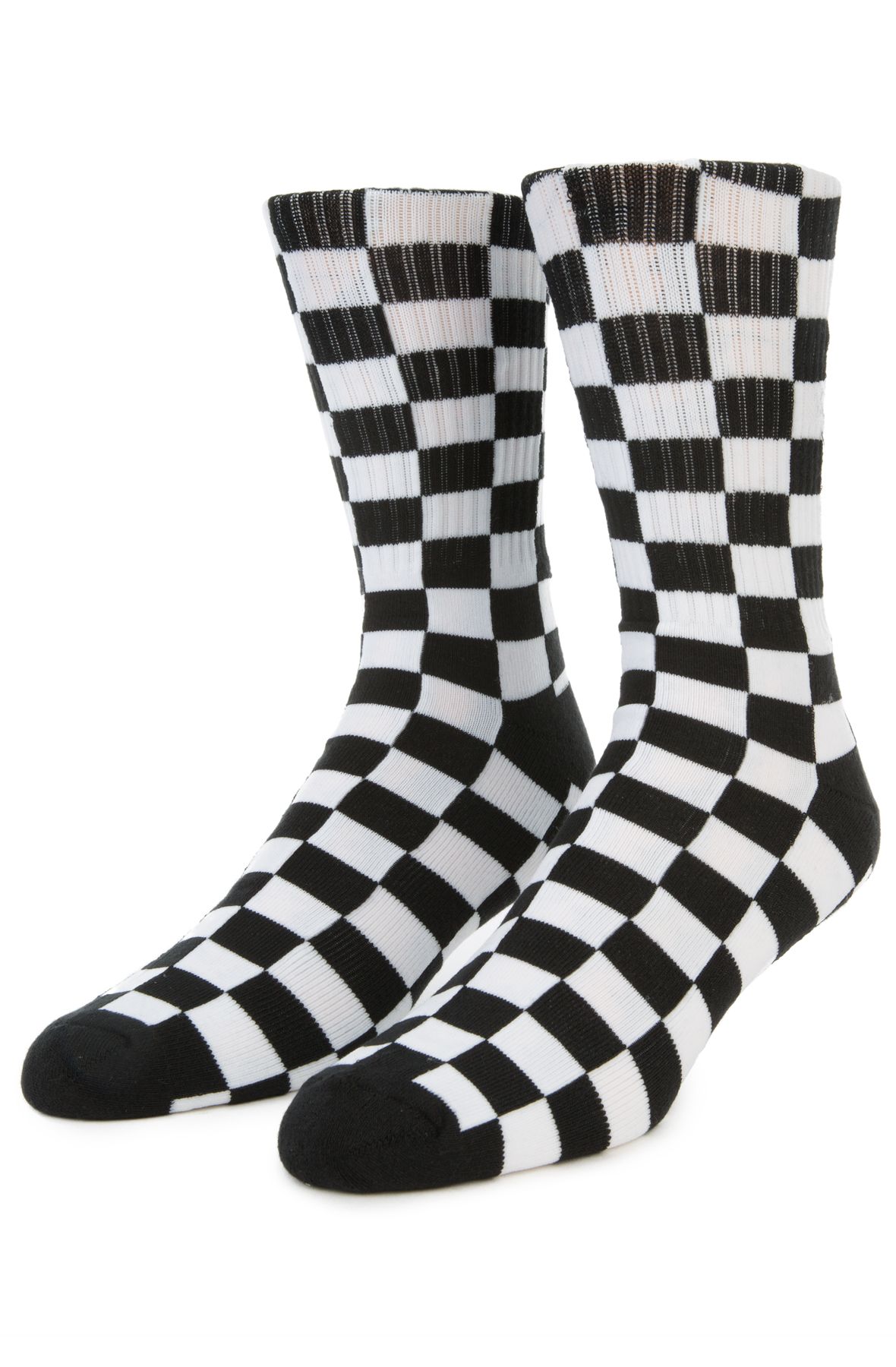 VANS Checkerboard Crew Socks in Black/White VN0A3H3OHU0 - Shiekh