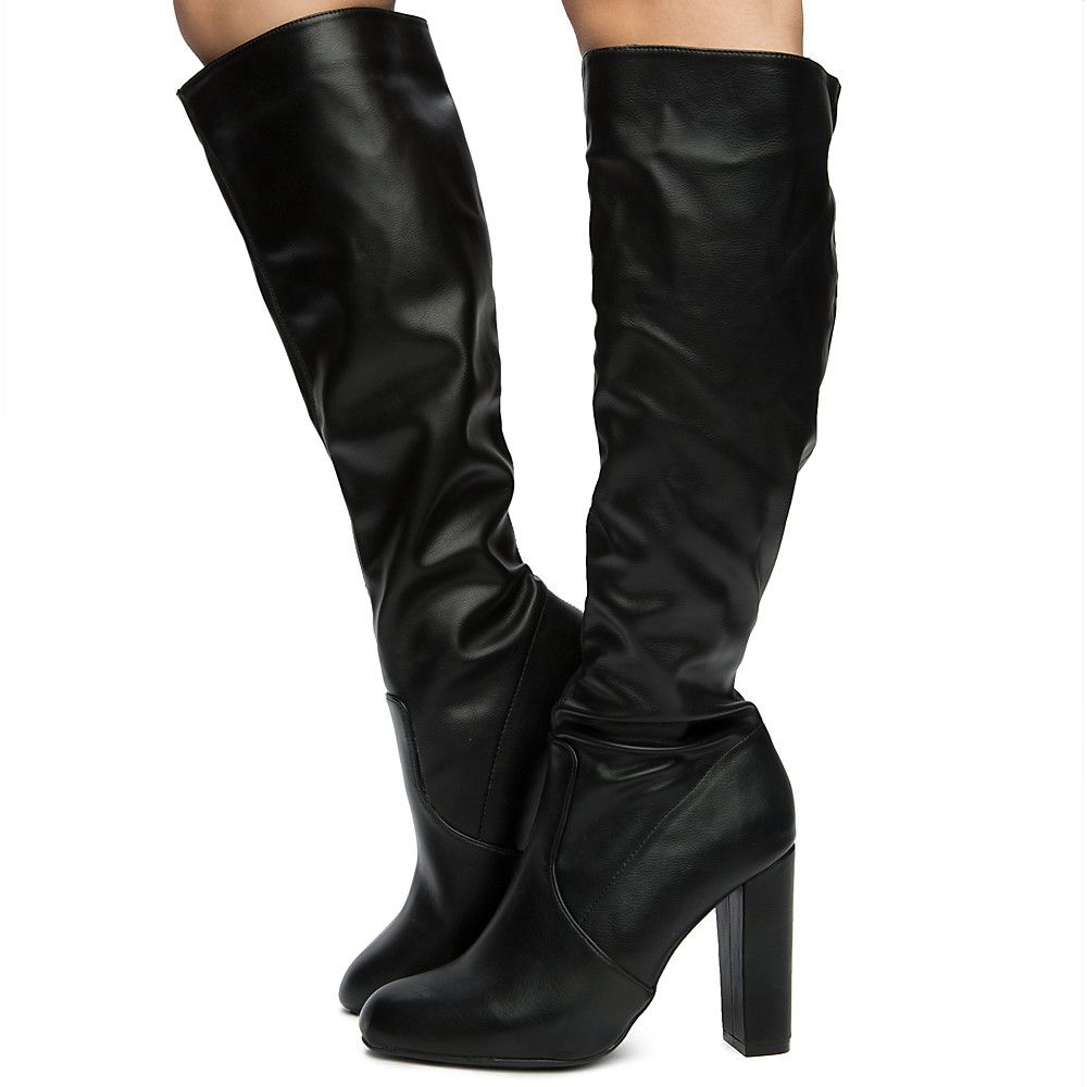 Womens Fresh01s Knee High Boots BLACK Boots Wome