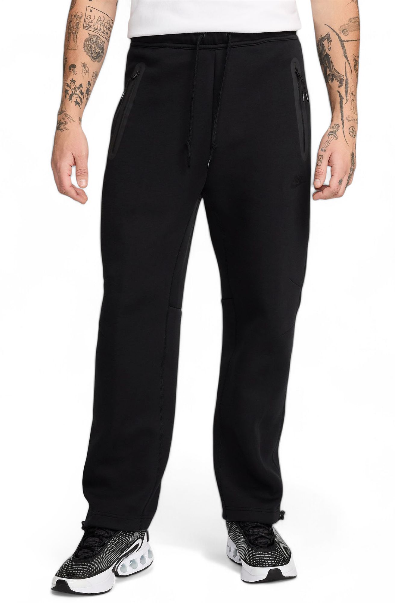 NIKE Fleece Open-Hem Pants HJ6533 010 - Shiekh
